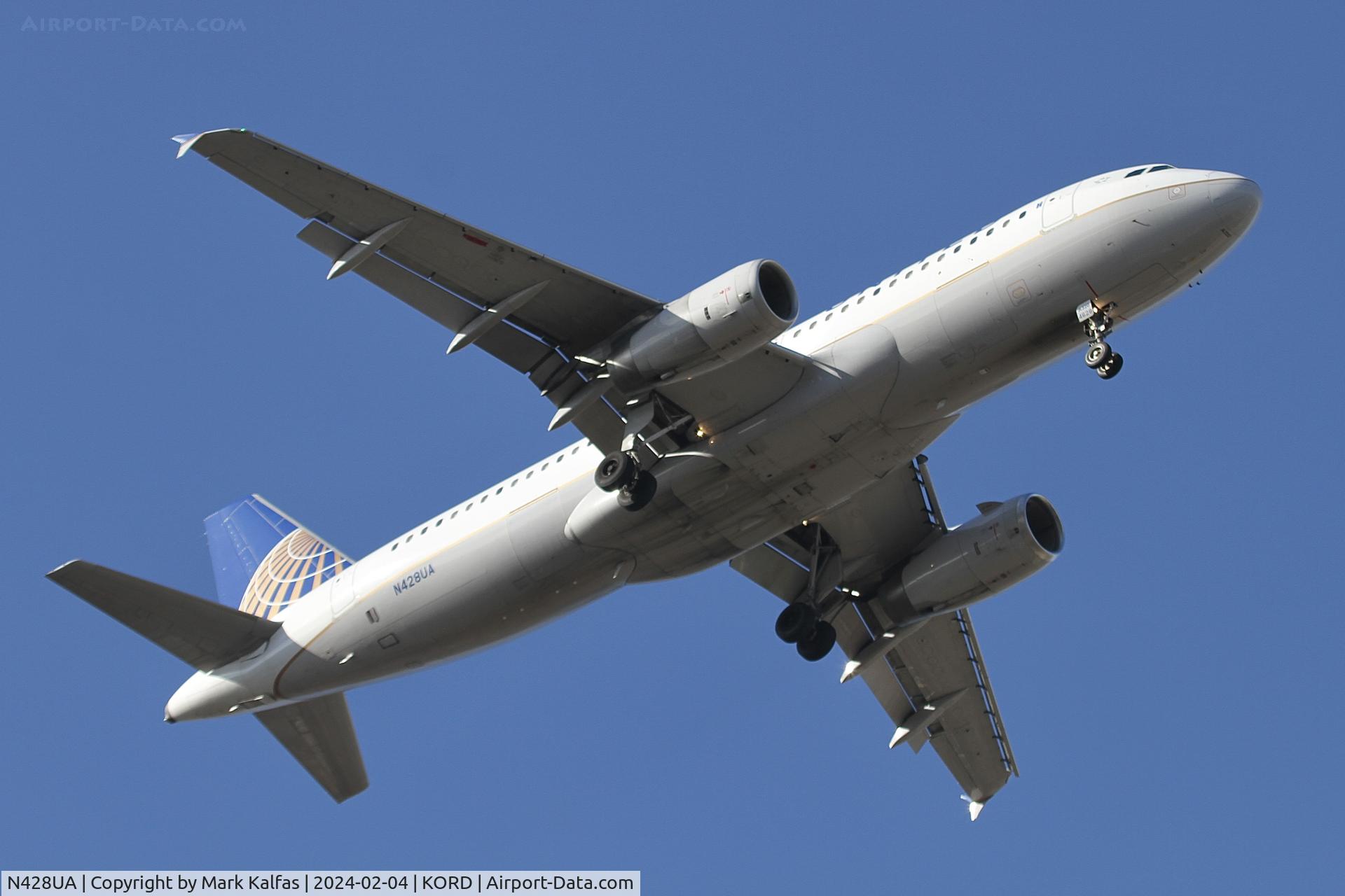 N428UA, 1995 Airbus A320-232 C/N 523, A320 United Airlines Airbus A320-232 N428UA UAL1616 BNA-ORD
