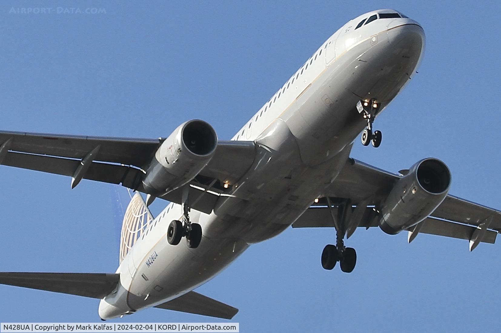 N428UA, 1995 Airbus A320-232 C/N 523, A320 United Airlines Airbus A320-232 N428UA UAL1616 BNA-ORD