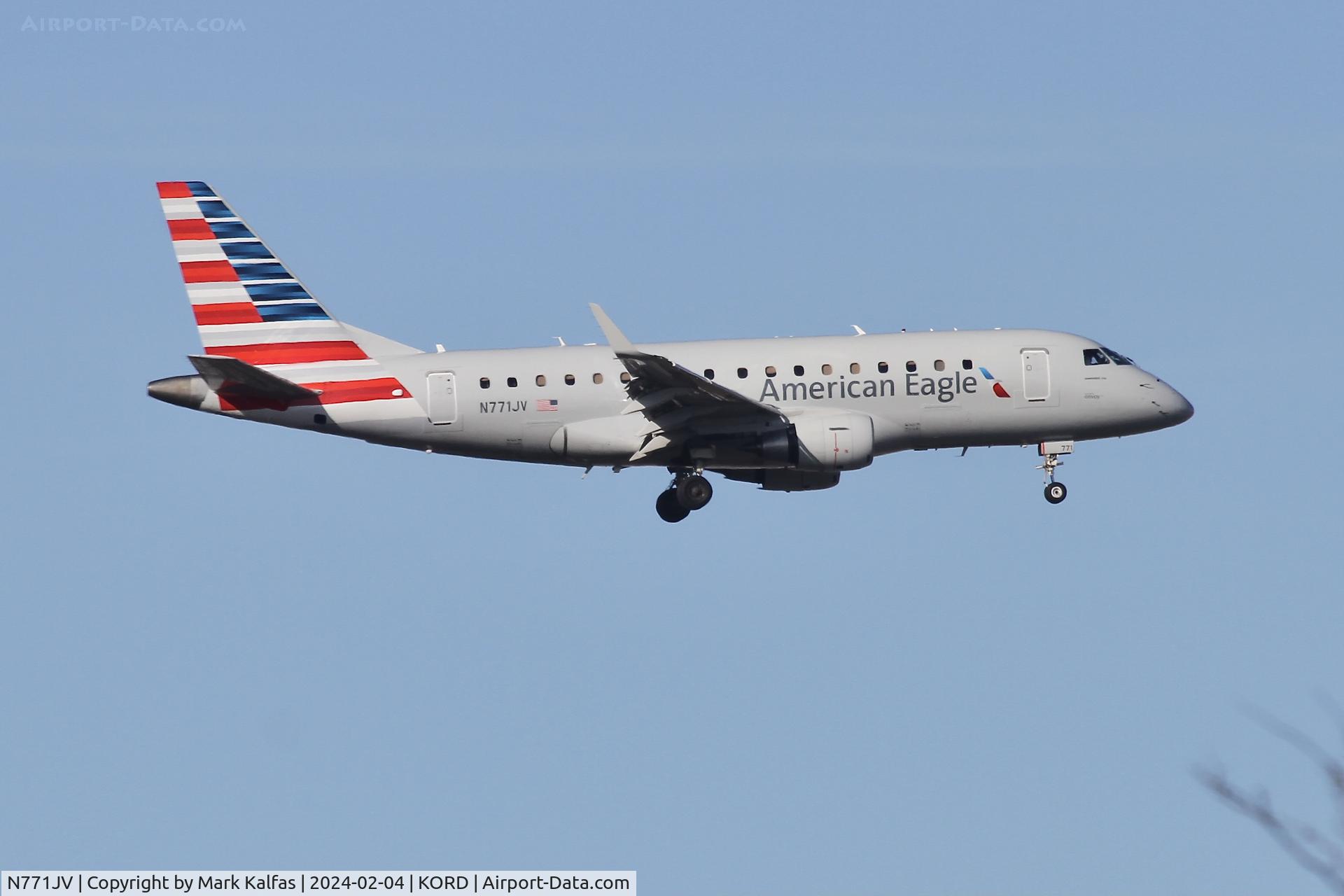 N771JV, 2006 EMBRAER 170LR C/N 87, E170 Envoy/ American Eagle EMBRAER ERJ 170-100 LR N771JV ENY3319 EWR-ORD