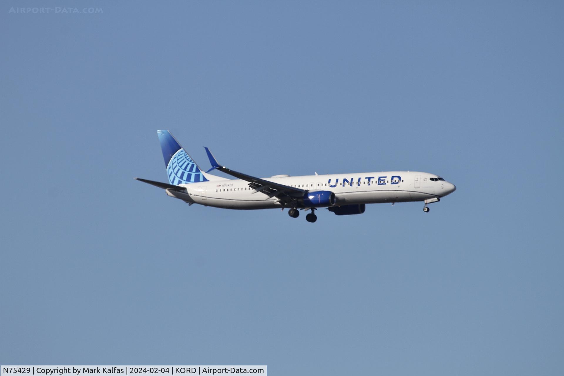 N75429, 2008 Boeing 737-924/ER C/N 30130, B739 United Airlines  BOEING 737-924ER N75429 UAL2039 LAX-ORD