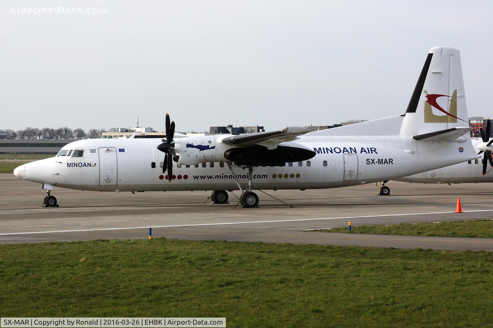 SX-MAR, 1990 Fokker 50 C/N 20189, at maastricht