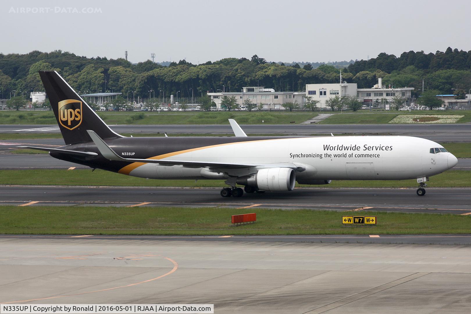 N335UP, 2009 Boeing 767-34AF C/N 37856, at narita