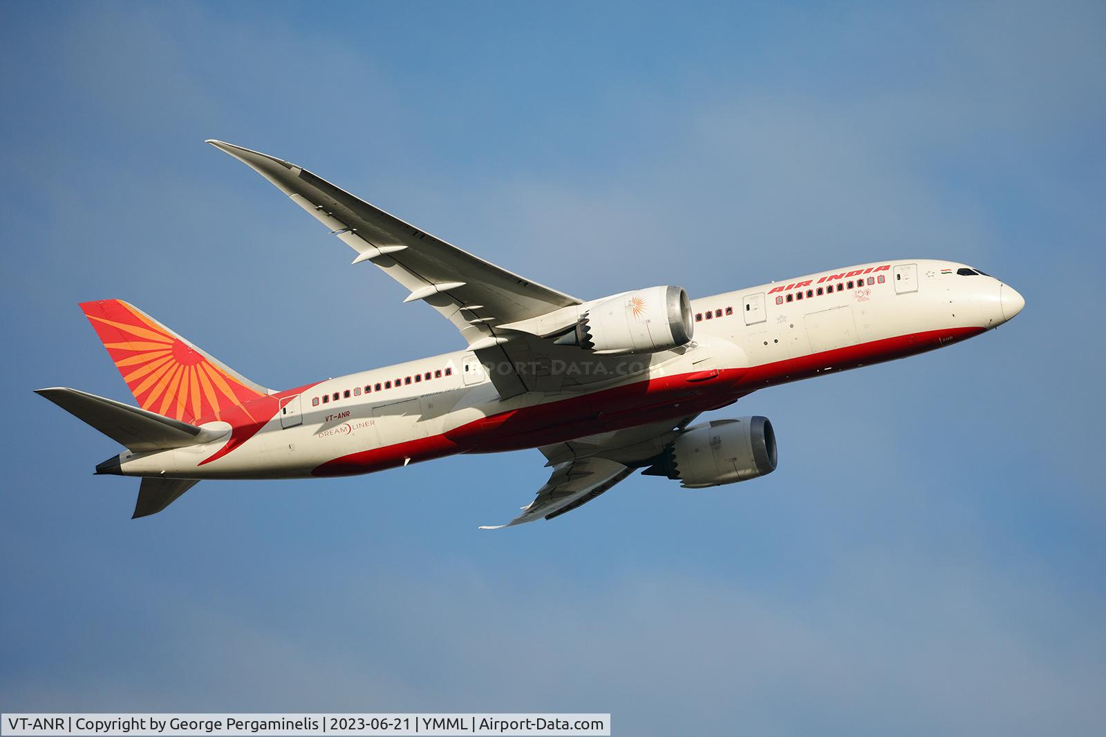 VT-ANR, 2014 Boeing 787-8 Dreamliner C/N 36289, Departing from runway 34.