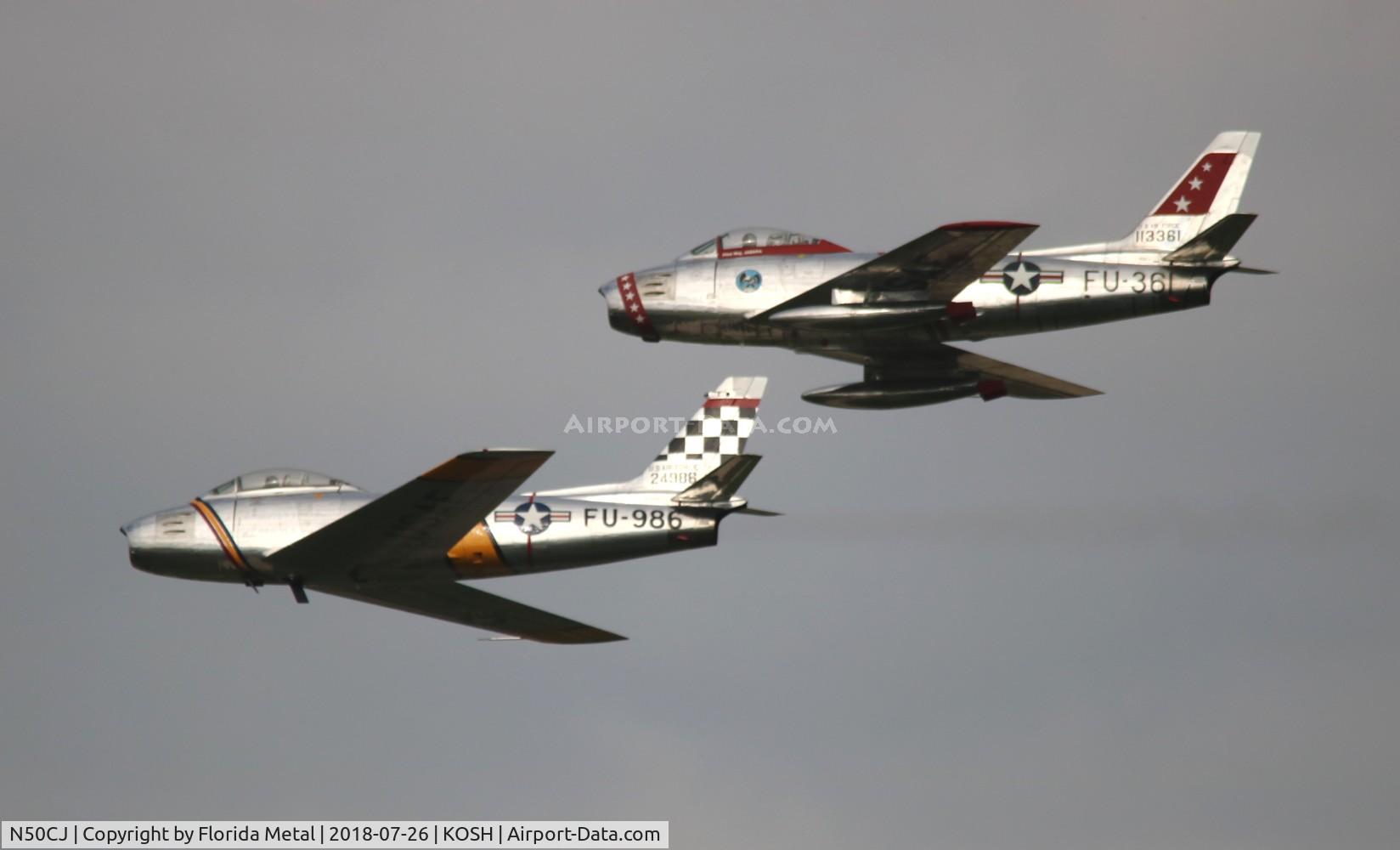 N50CJ, Canadair CL-13B Sabre 6 C/N 1490, OSH 18 zx