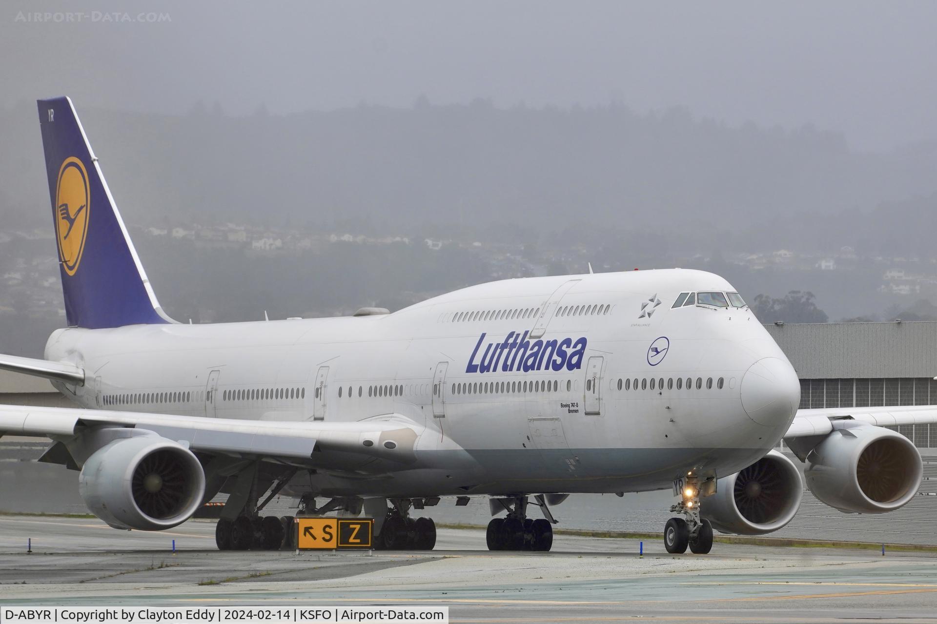 D-ABYR, 2014 Boeing 747-830 C/N 37842, SFO 2024.