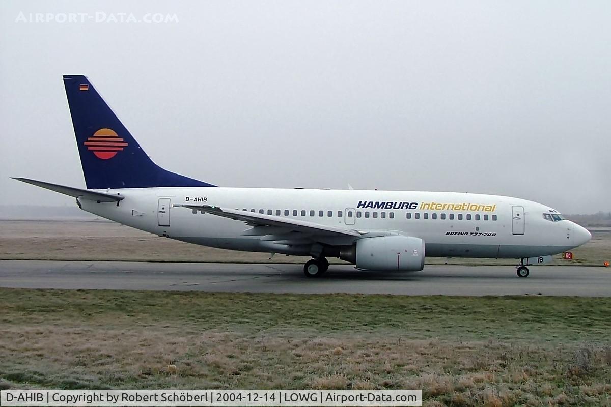 D-AHIB, 1999 Boeing 737-73S C/N 29083, D-AHIB  LOWG 2004