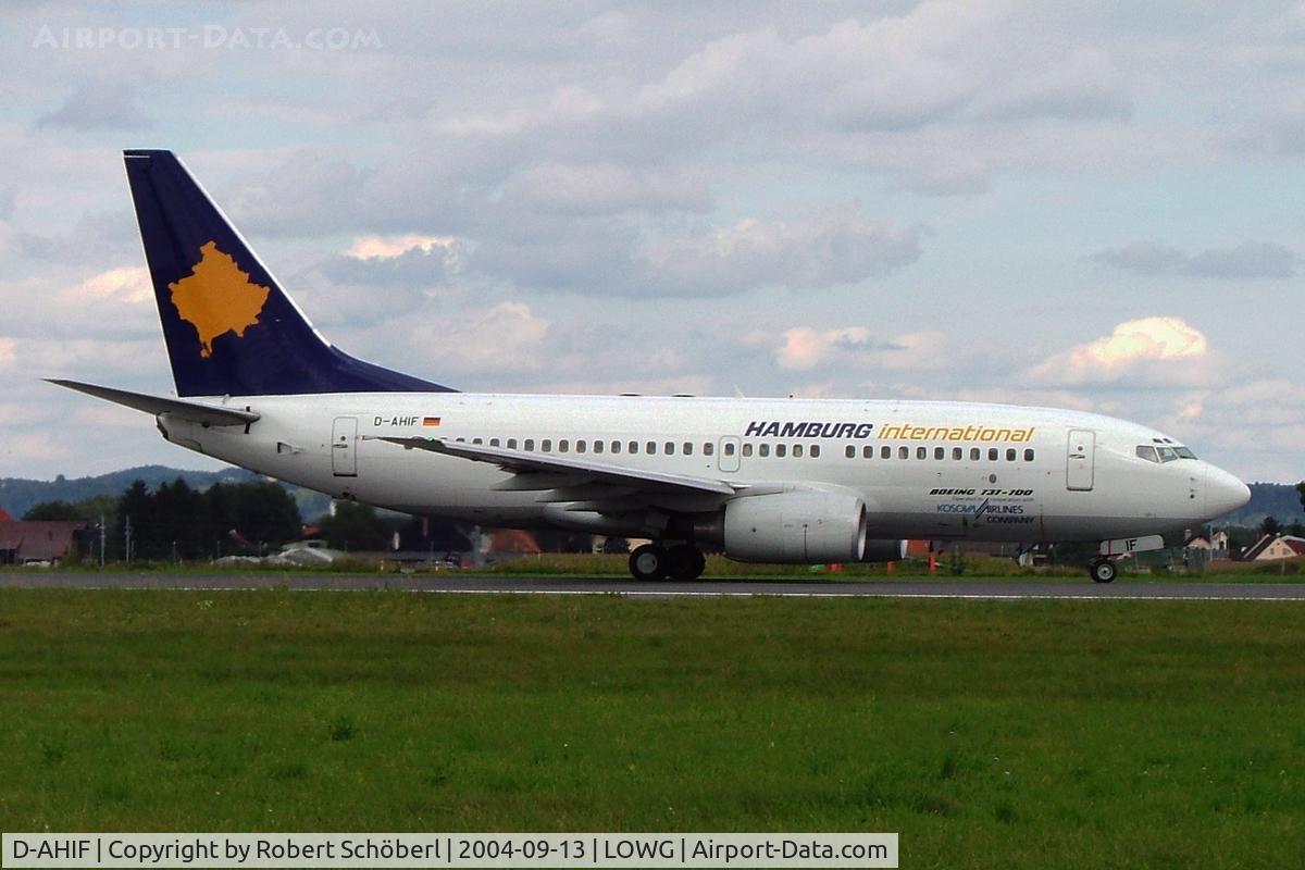 D-AHIF, 1999 Boeing 737-73S C/N 29079, D-AHIF @ LOWG 2004