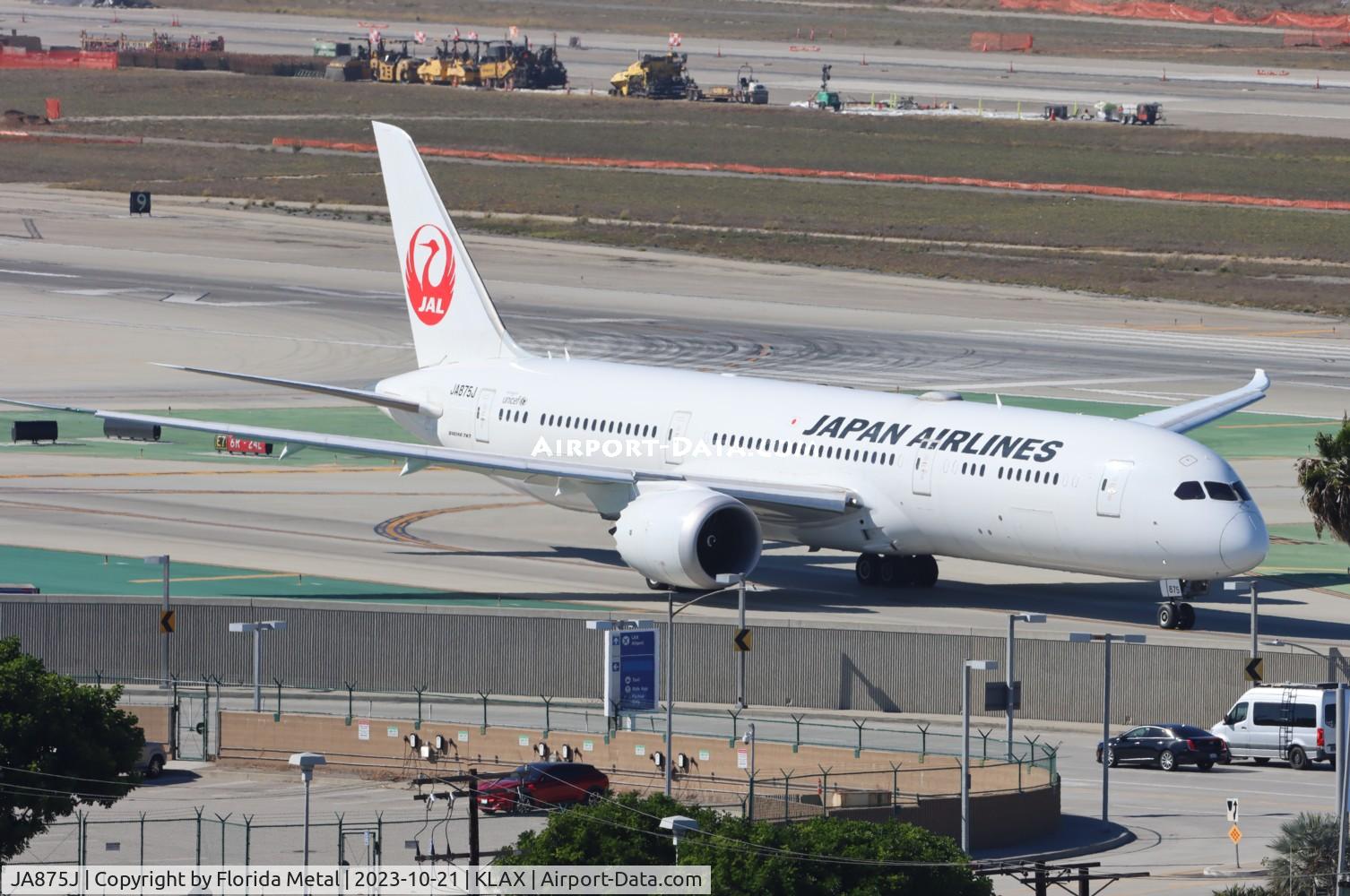 JA875J, 2018 Boeing 787-9 Dreamliner C/N 38134, JAL 789 zx LAX-RJBB