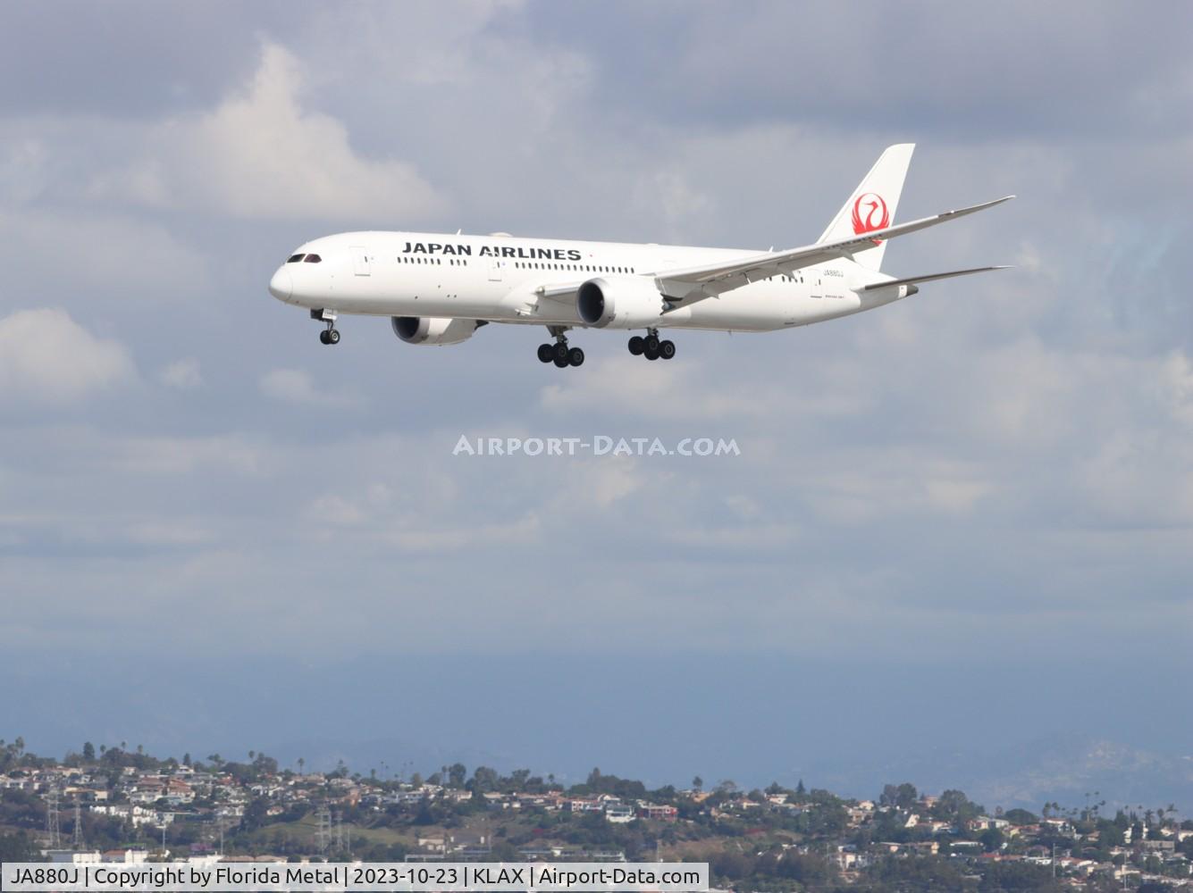 JA880J, 2020 Boeing 787-9 Dreamliner C/N 35426, JAL 789 zx RJBB-LAX