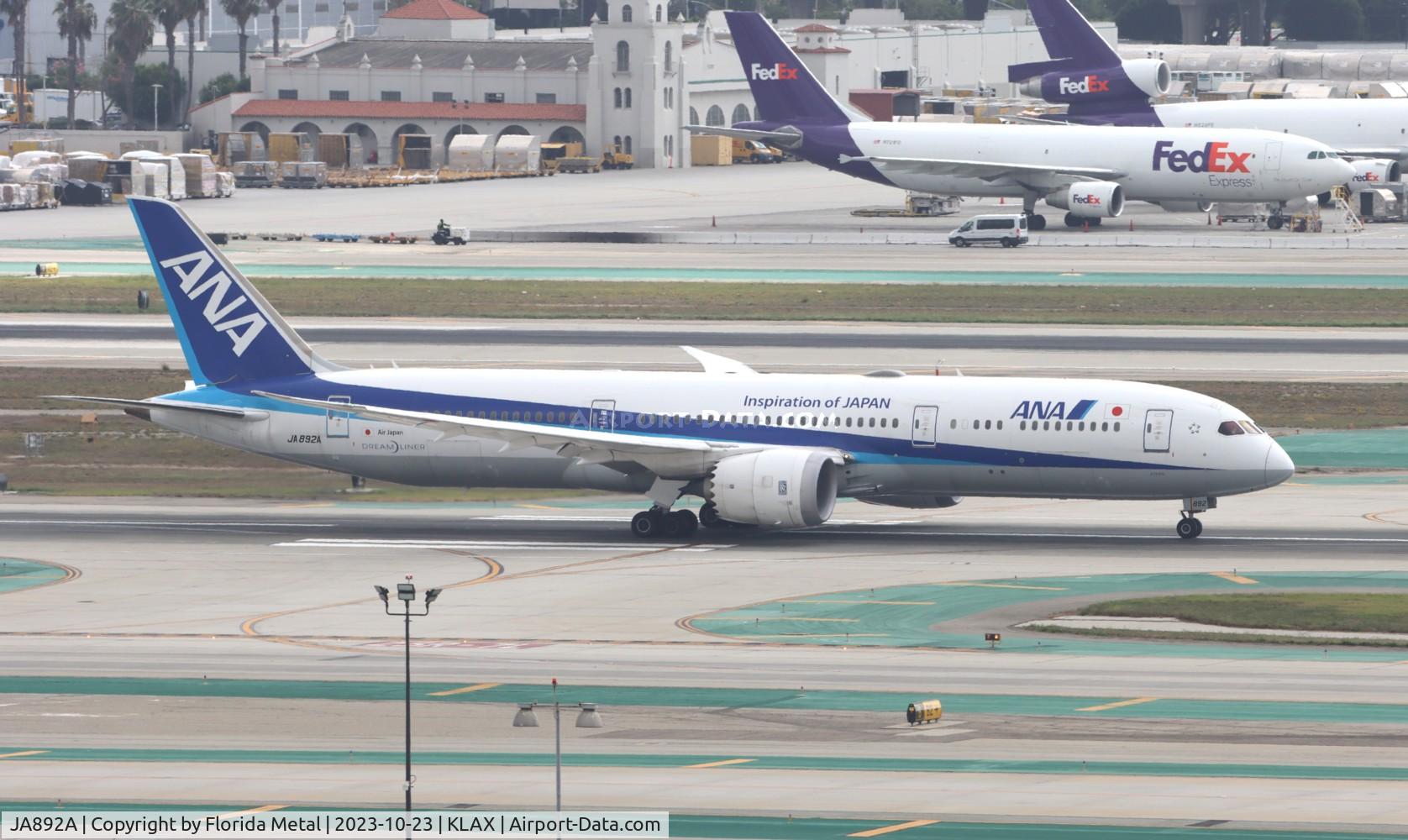 JA892A, 2017 Boeing 787-9 Dreamliner C/N 34513, ANA 789 zx LAX-NRT
