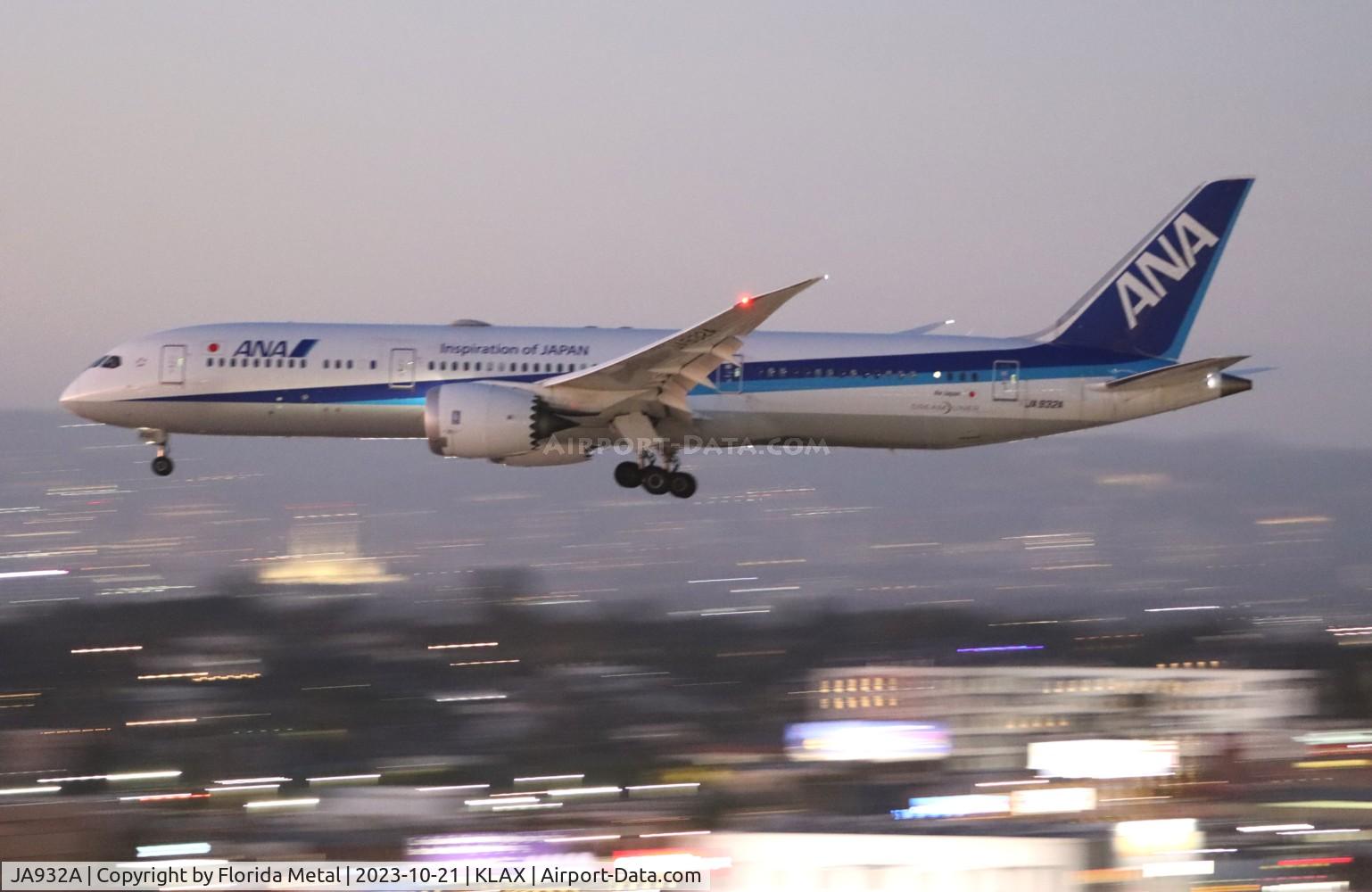 JA932A, 2020 Boeing 787-9 Dreamliner Dreamliner C/N 43866, ANA 789 zx HND-LAX