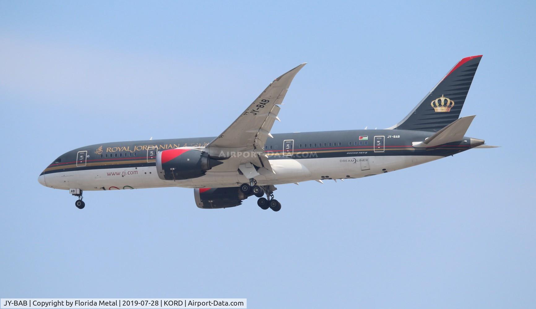 JY-BAB, 2014 Boeing 787-8 Dreamliner Dreamliner C/N 35319, RJA 788 zx OJAI-ORD