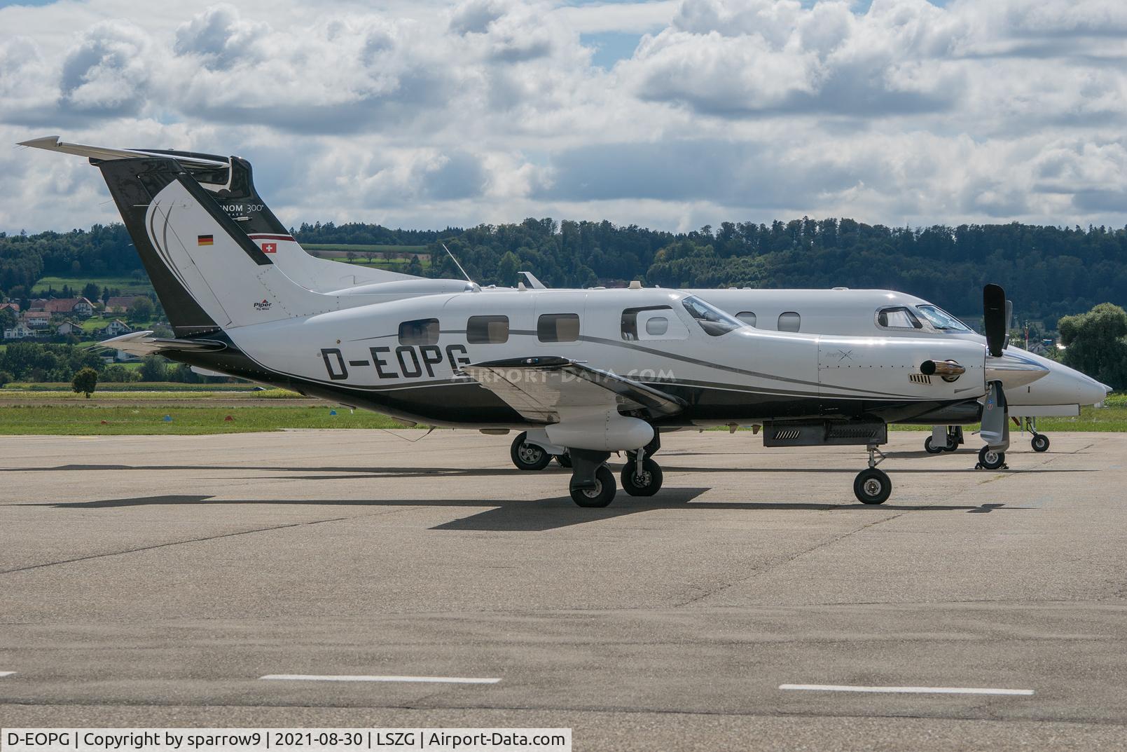 D-EOPG, 1989 Piper PA-46-350P Malibu Mirage Malibu Mirage C/N 4622064, At Grenchen.