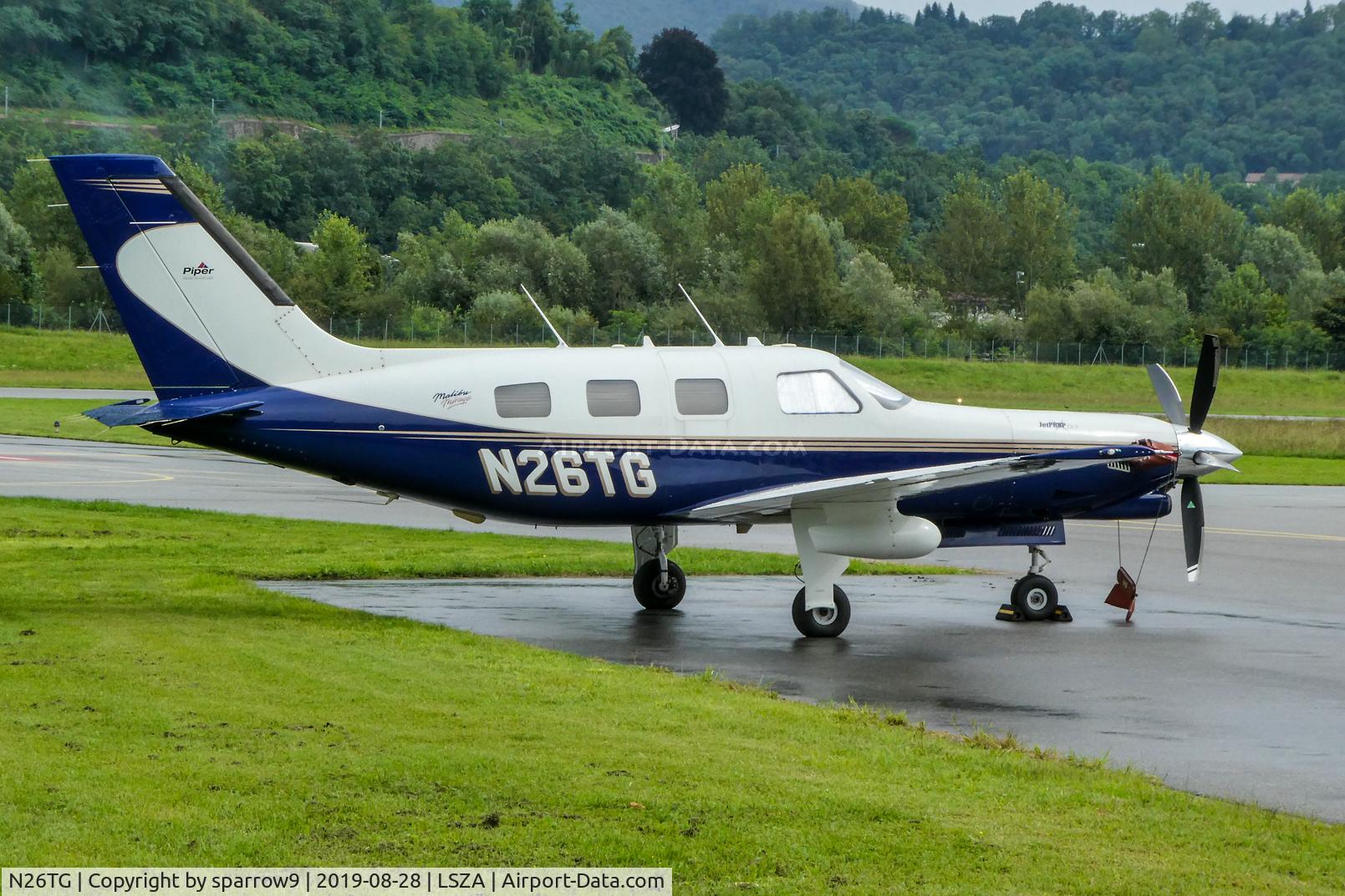 N26TG, 1999 Piper PA-46-350P Malibu Mirage C/N 4636193, At Lugano-Agno
