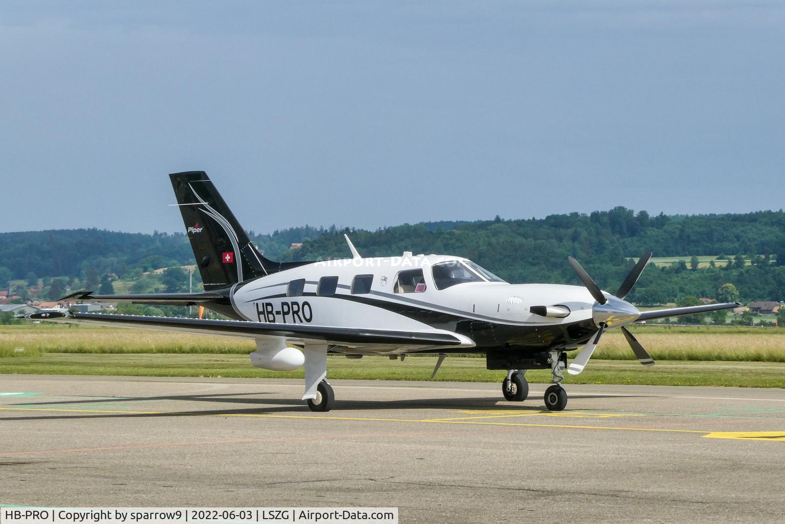 HB-PRO, 2012 Piper PA-46-500TP C/N 4697493, A sunny summer afternoon at Grenchen. HB-registered since 2022-03-31