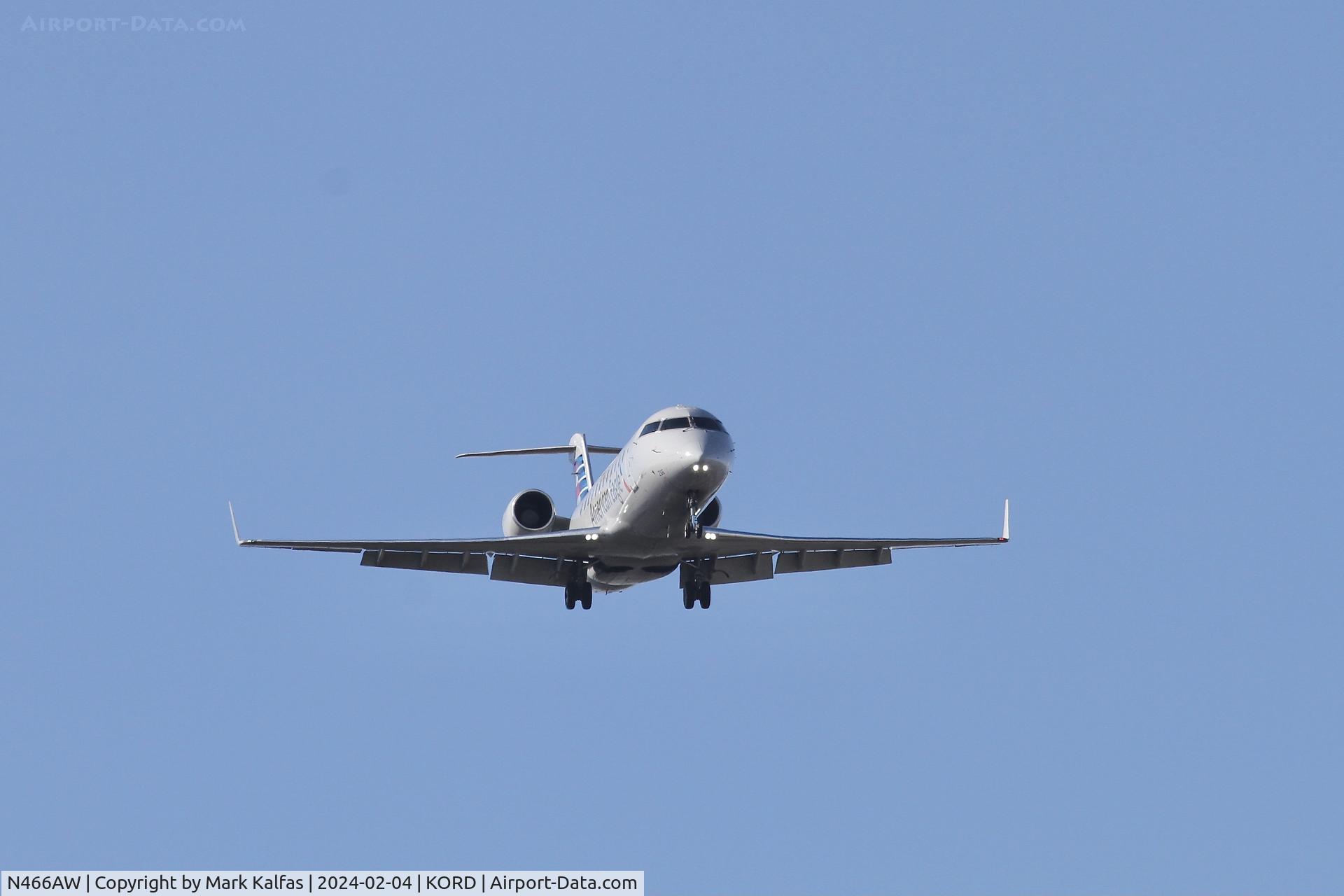 N466AW, 2004 Bombardier CRJ-200LR (CL-600-2B19) C/N 7899, CRJ2 Air Wisconsin/ American Eagle BOMBARDIER INC CL-600-2B19  N466AW AWI6122 TYS-ORD