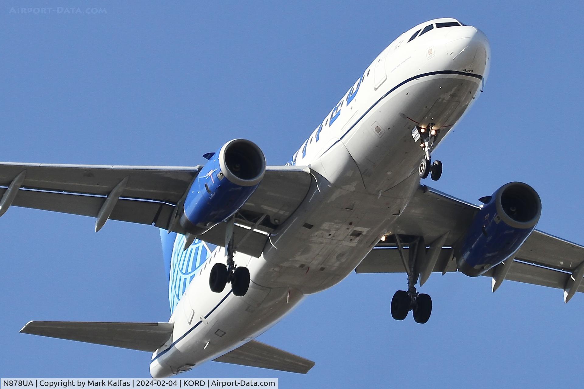 N878UA, 2005 Airbus A319-132 C/N 2371, A319 United Airlines Airbus A319-132, N878UA UAL442 DCA-ORD.