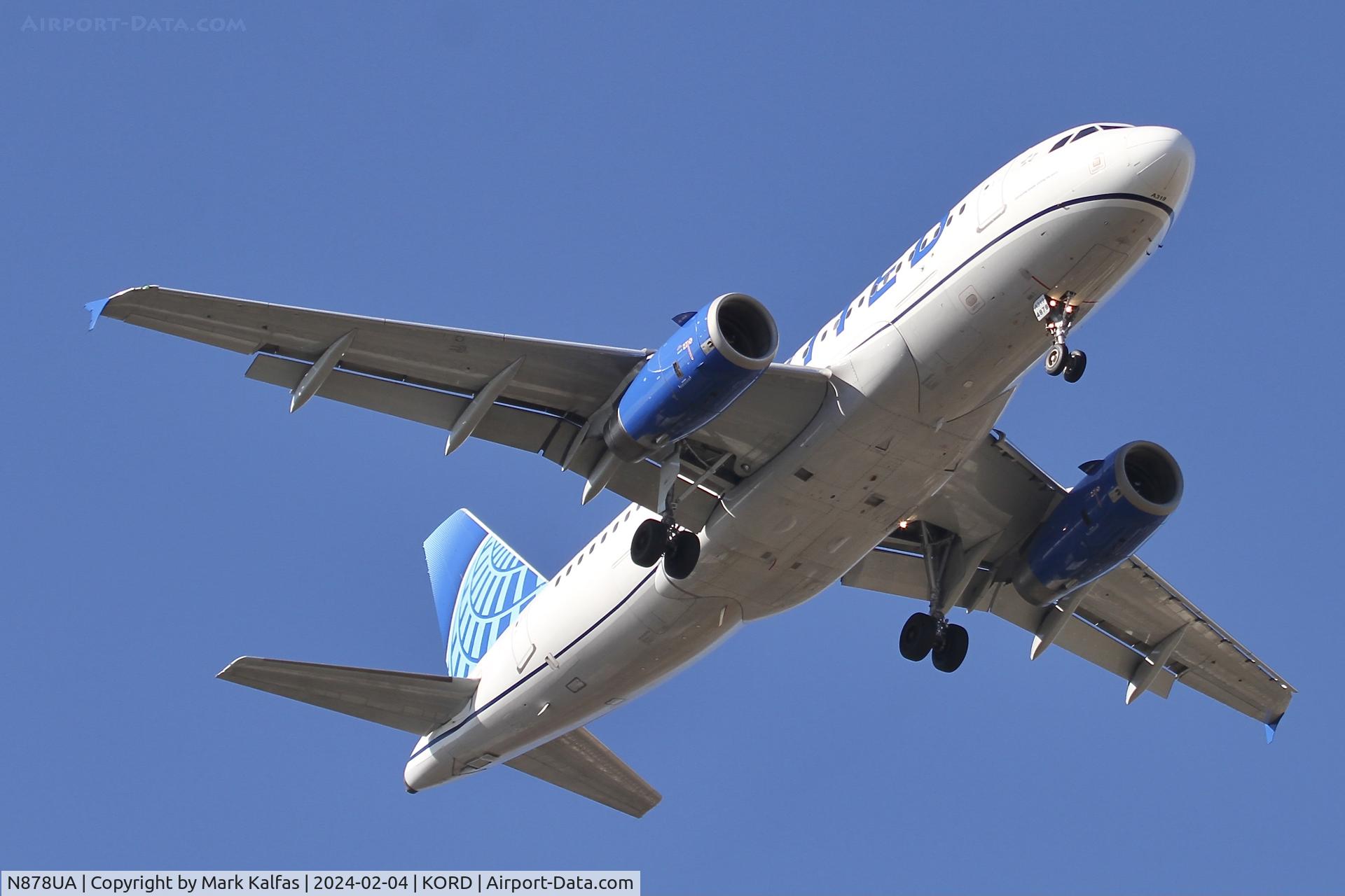 N878UA, 2005 Airbus A319-132 C/N 2371, A319 United Airlines Airbus A319-132, N878UA UAL442 DCA-ORD.