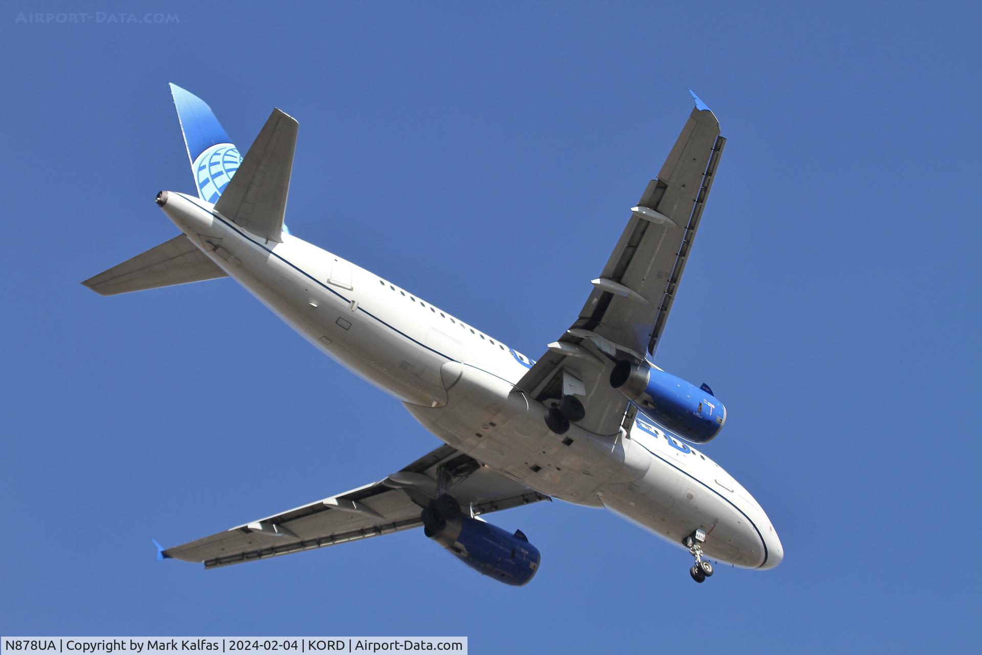 N878UA, 2005 Airbus A319-132 C/N 2371, A319 United Airlines Airbus A319-132, N878UA UAL442 DCA-ORD.