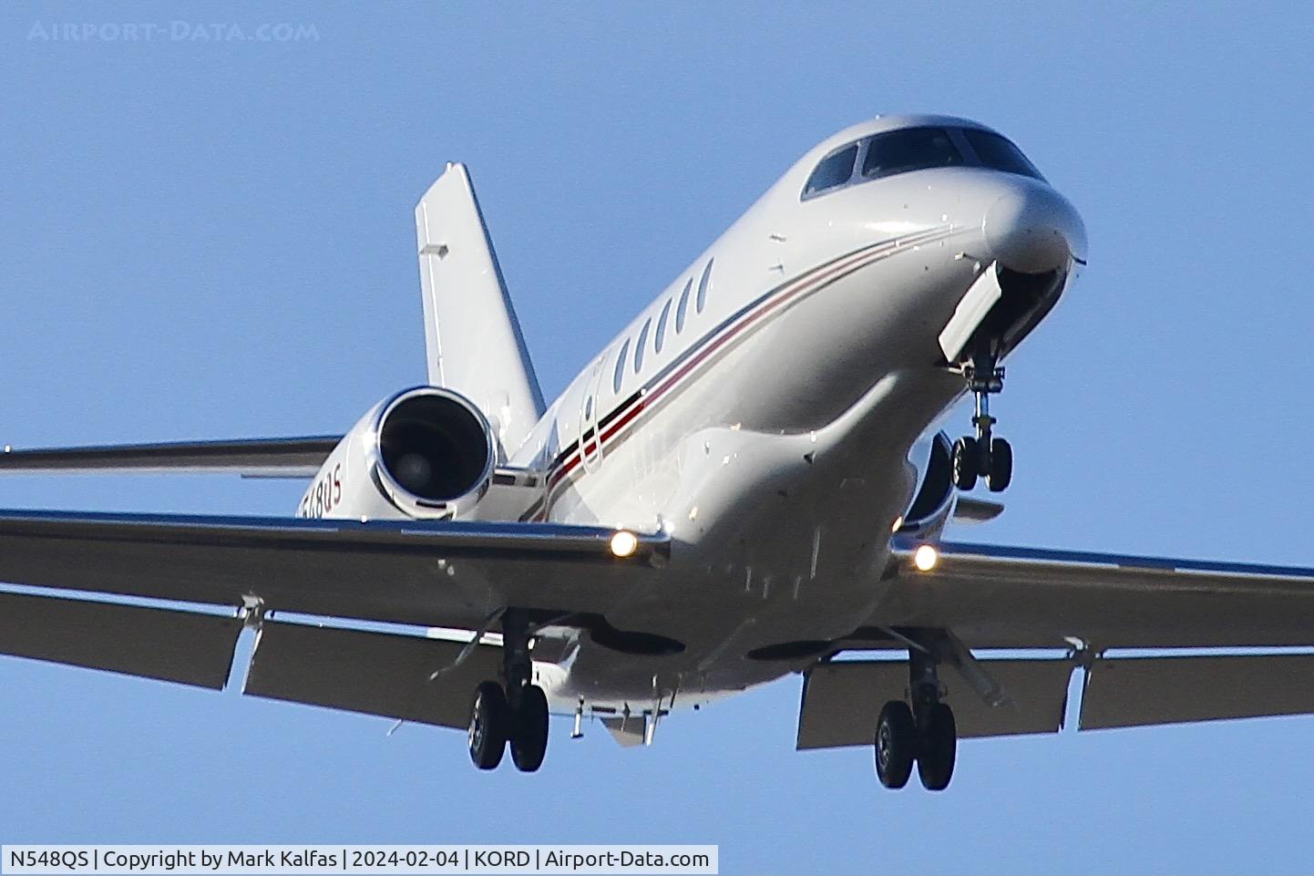N548QS, 2017 Cessna 680A Citation Latitude C/N 680A0105, C68A NETJETS Cessna Citation Latitude 680A N584QS ASE-ORD