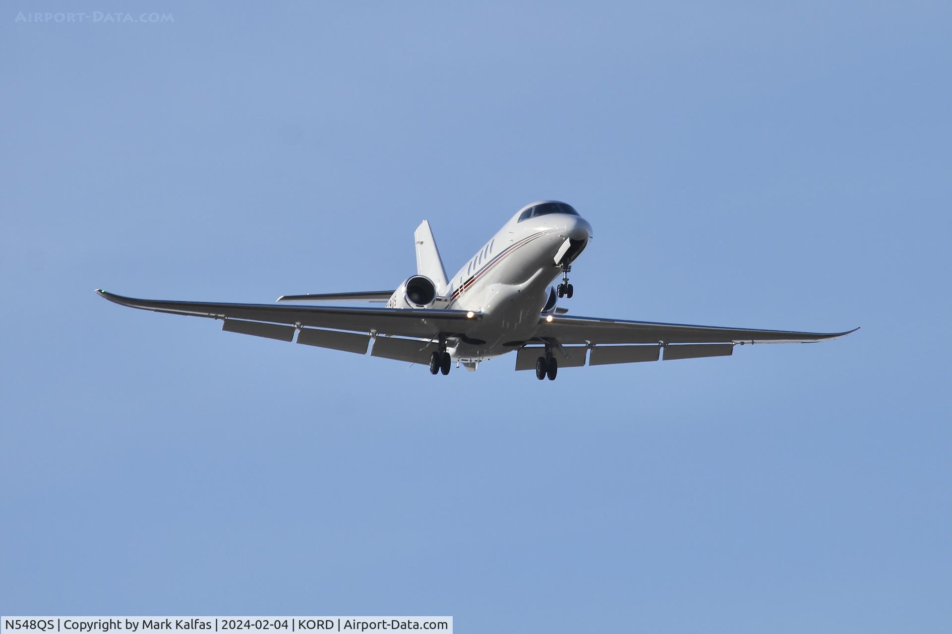 N548QS, 2017 Cessna 680A Citation Latitude C/N 680A0105, C68A NETJETS Cessna Citation Latitude 680A N584QS ASE-ORD