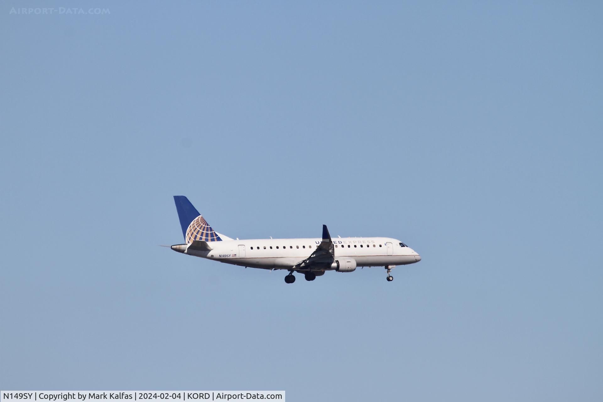 N149SY, 2015 Embraer 175LR (ERJ-170-200LR) C/N 17000495, E75L SkyWest/United Express EMBRAER 175  N149SY SKW4786 MCI-ORD