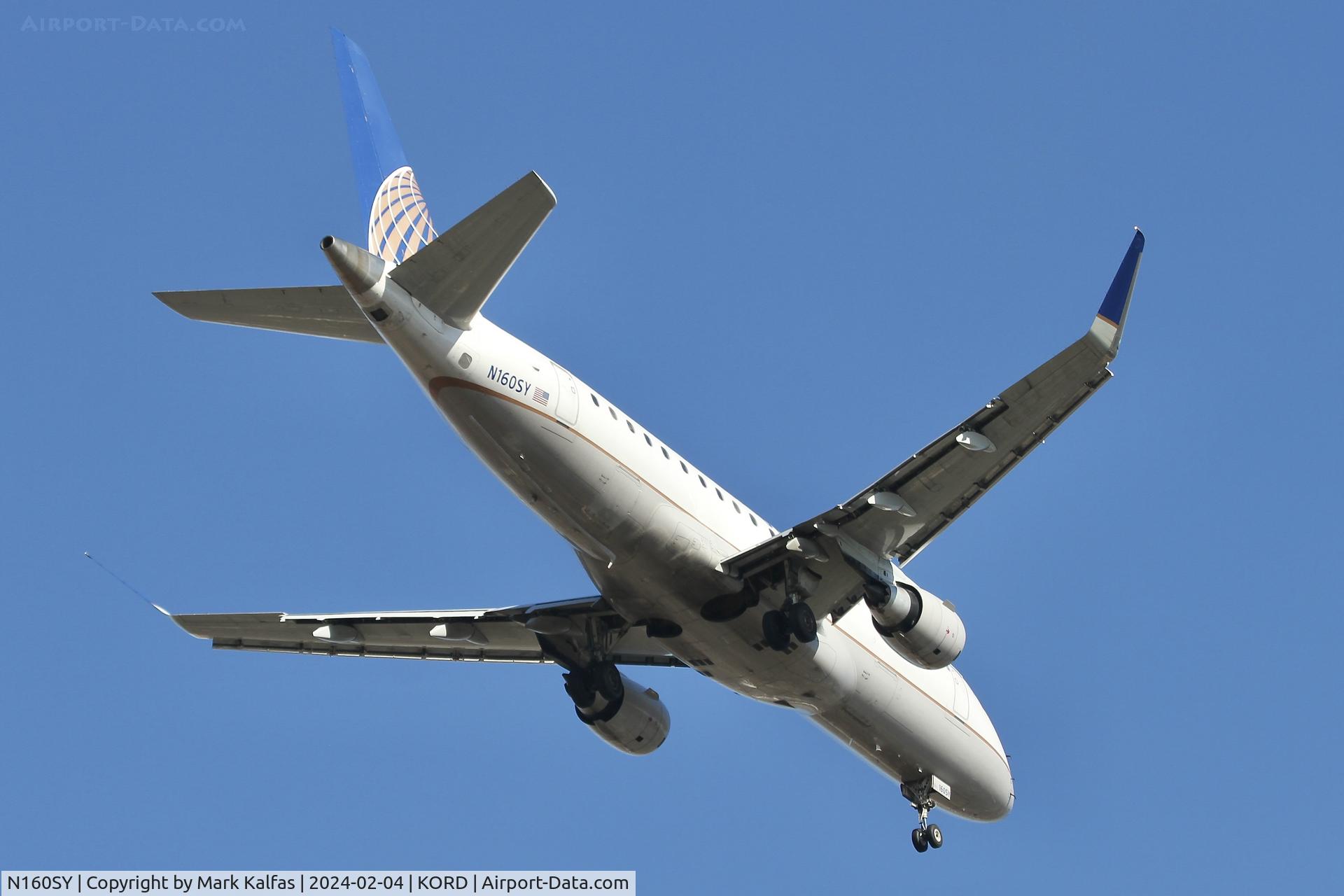 N160SY, 2016 Embraer ERJ-170-200LR C/N 17000568, E75L SkyWest/United Express EMBRAER 175 N160SY SKW5490 SAV-ORD