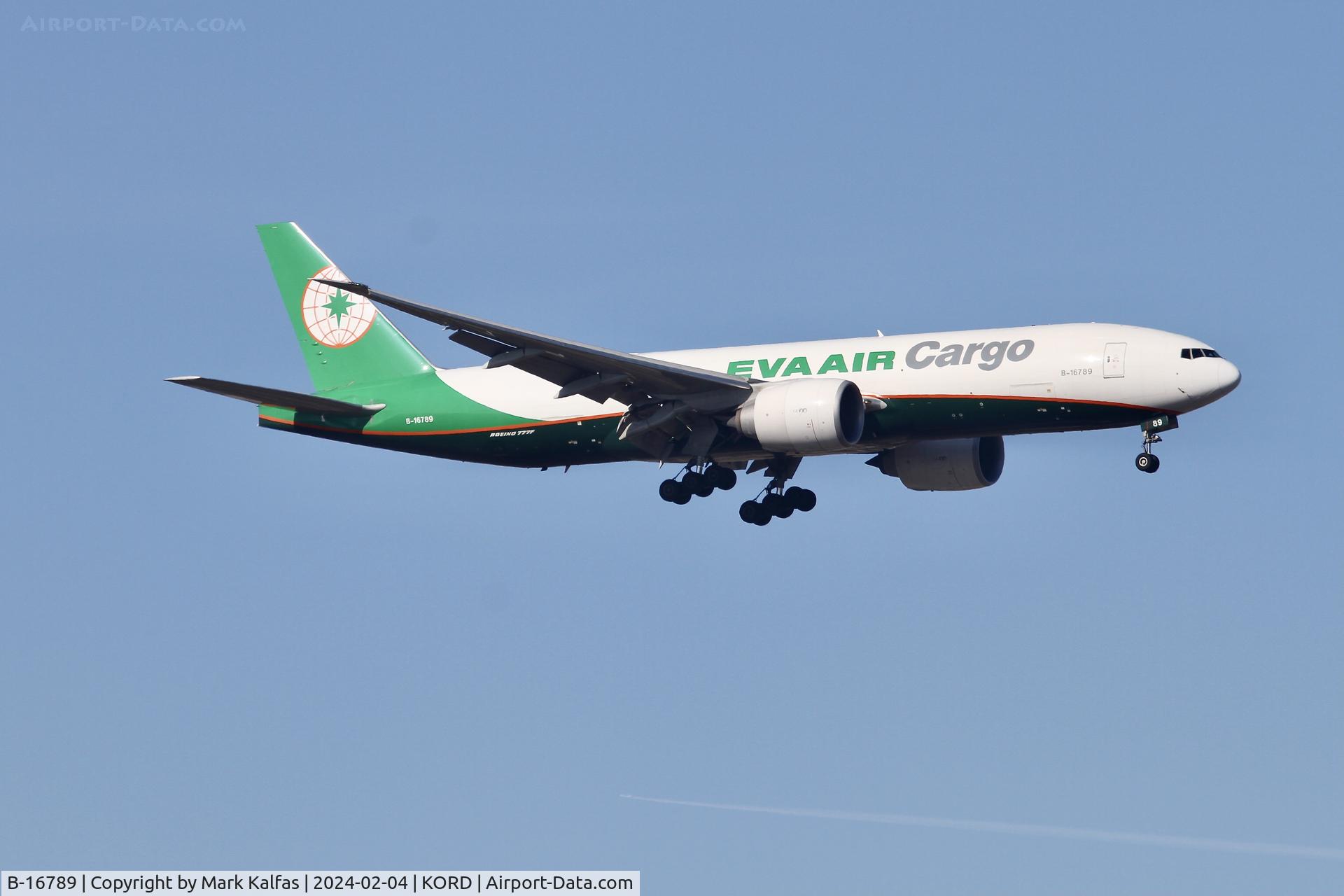 B-16789, 2021 Boeing 777-F5E C/N 67033, B77L EVA Air Cargo Boeing 777-F B-16789 EVA662 RCTP-KORD