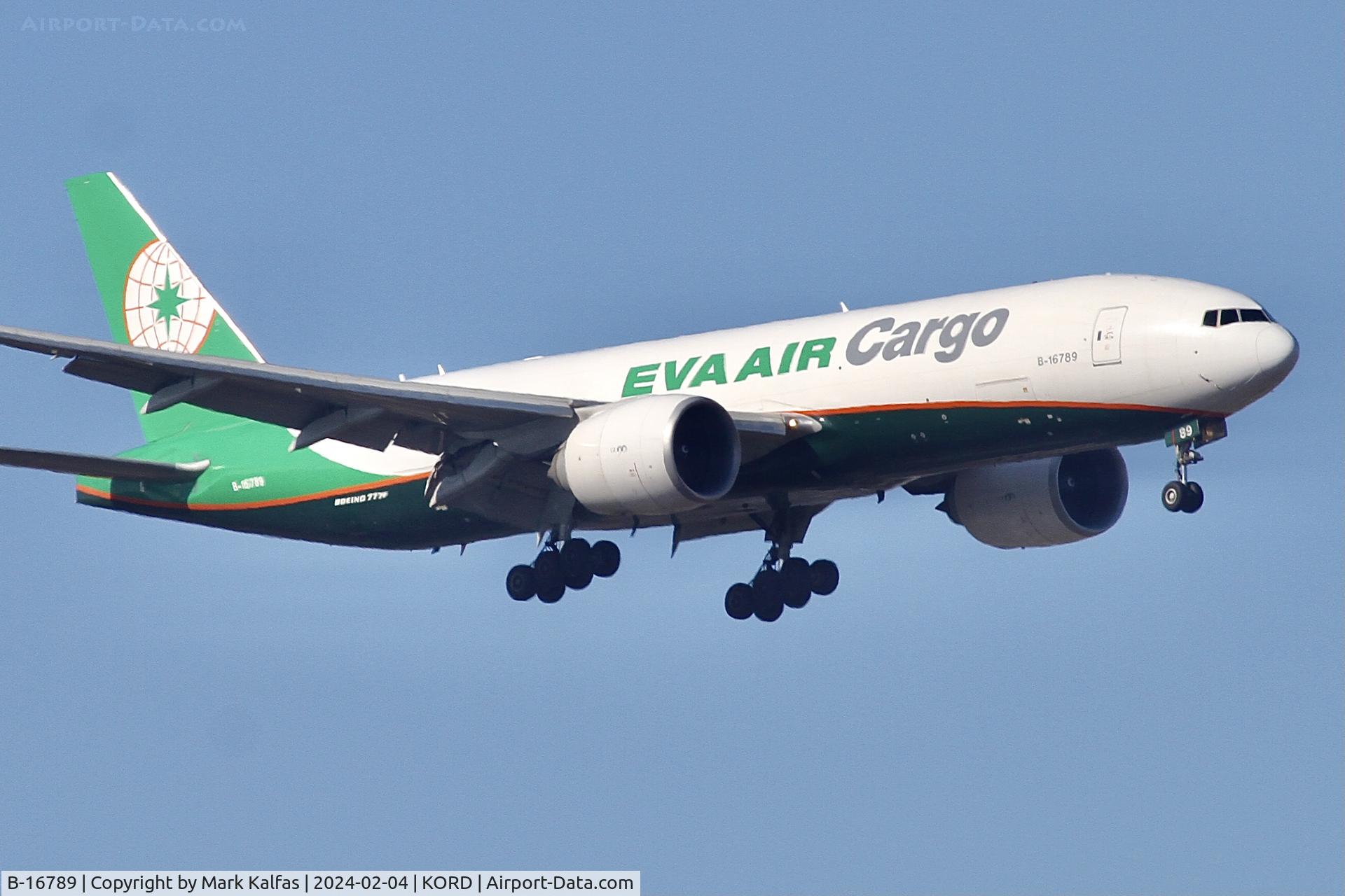 B-16789, 2021 Boeing 777-F5E C/N 67033, B77L EVA Air Cargo Boeing 777-F B-16789 EVA662 RCTP-KORD