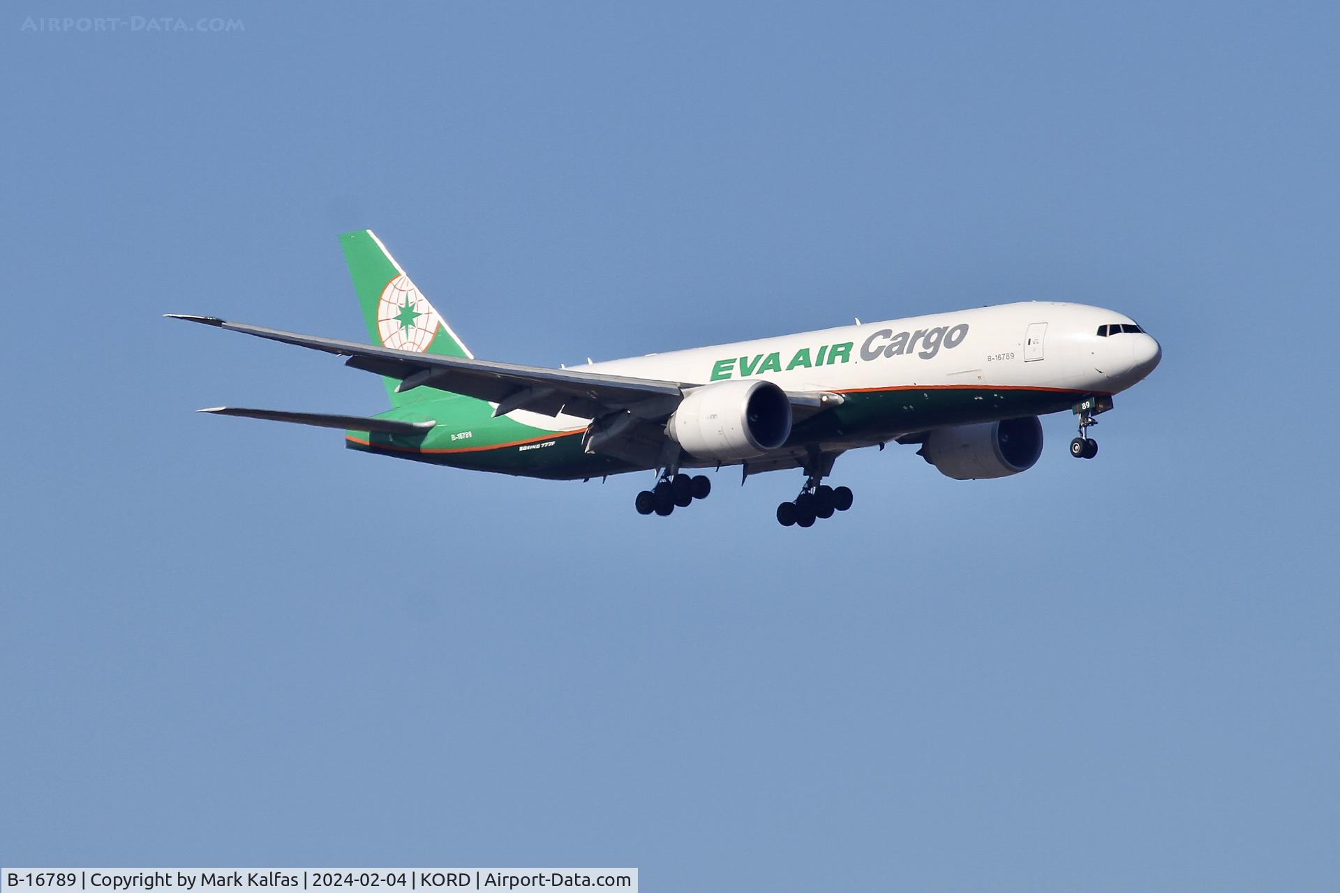 B-16789, 2021 Boeing 777-F5E C/N 67033, B77L EVA Air Cargo Boeing 777-F B-16789 EVA662 RCTP-KORD