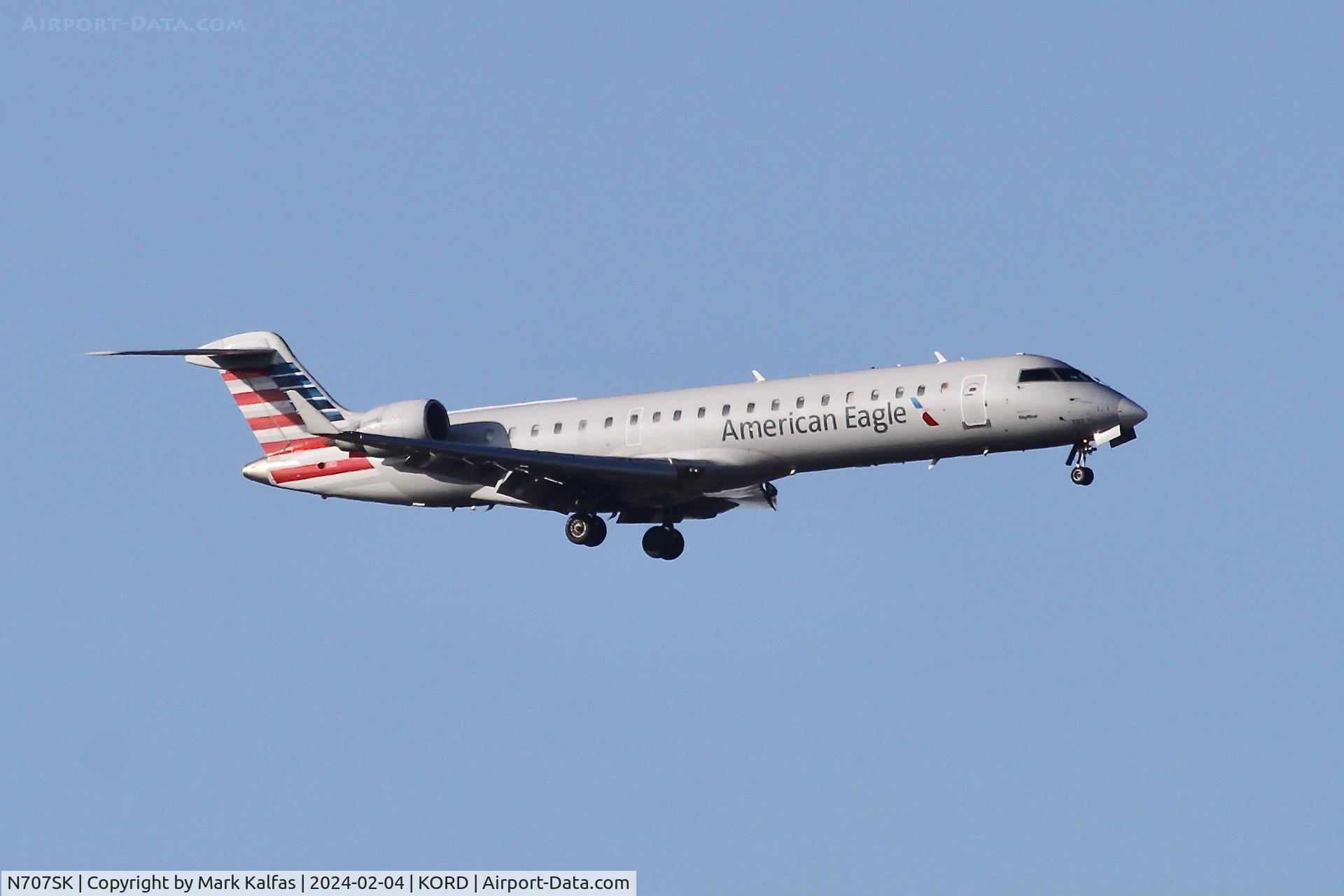 N707SK, 1999 Bombardier CRJ-701ER (CL-600-2C10) Regional Jet C/N 10003, CRJ7 SkyWest/American Eagle BOMBARDIER INC CL-600-2C10N707SK SKW3132 ASE-ORD