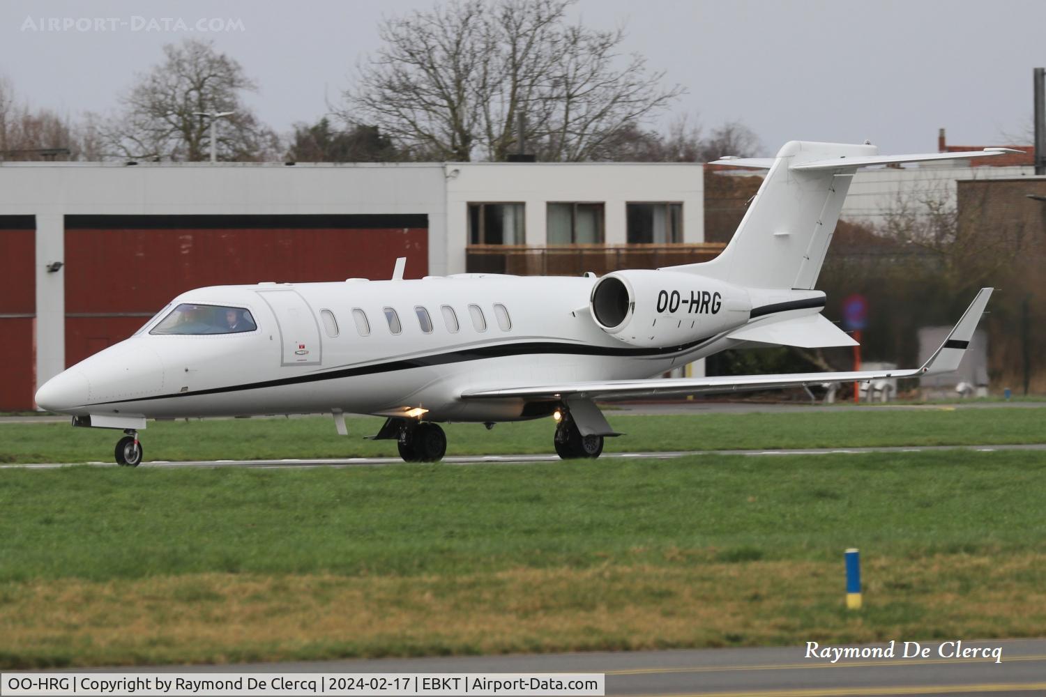 OO-HRG, 2005 Learjet 40 C/N 45-2064, At Kortrijk Airport.