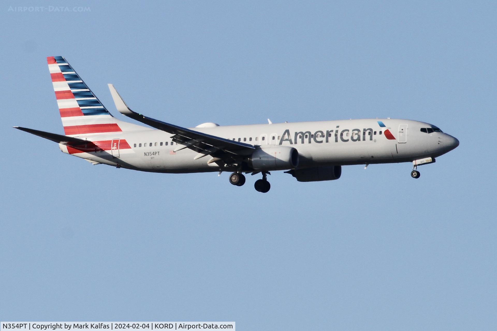 N354PT, 2017 Boeing 737-823 C/N 31275, B738 American Airlines BOEING 737-823 N354PT AAL2608 LAX-ORD