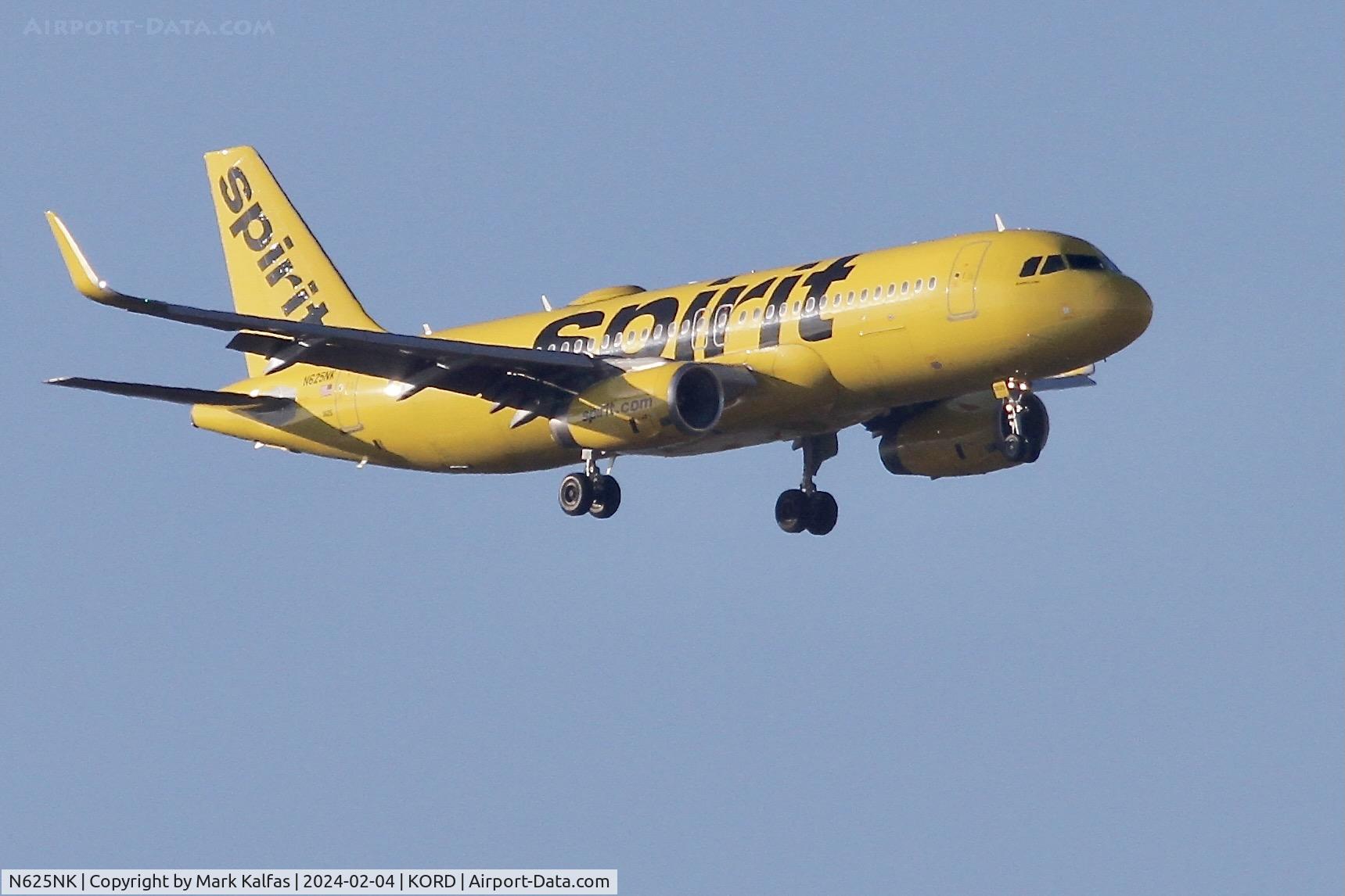 N625NK, 2014 Airbus A320-232 C/N 5954, A320 Spirit Airlines AIRBUS A320-232 N625NK NKS2524 LAS-ORD