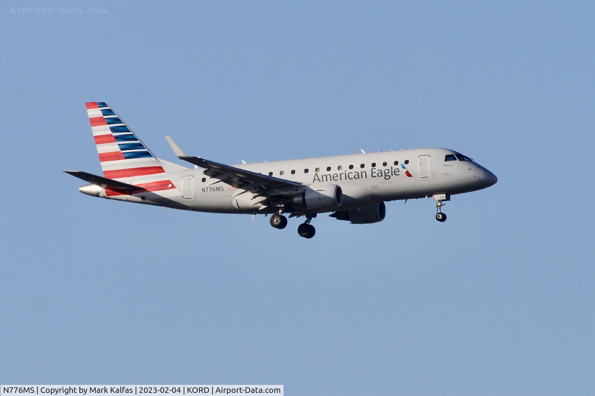 N776MS, 2004 EMBRAER ERJ 170-100 SE C/N 50, E170 Envoy/ American Eagle EMBRAER ERJ 170-100 SE  N776MS ENY3479 MCI-ORD