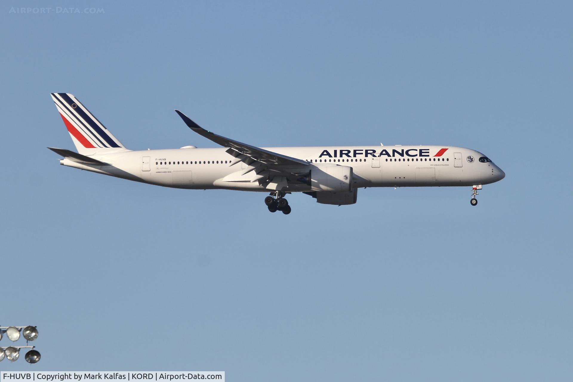 F-HUVB, 2023 Airbus 350-941 C/N 612, A359 Air France Airbus A350-941 F-HUVB AFR136 LFPG-KORD