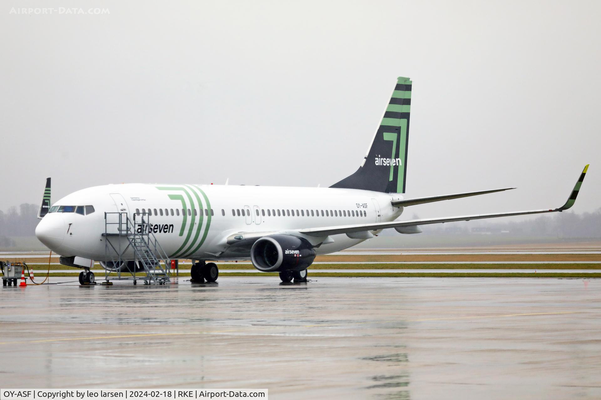 OY-ASF, 2007 Boeing 737-8GJ C/N 34904, Roskilde 18.2.2024