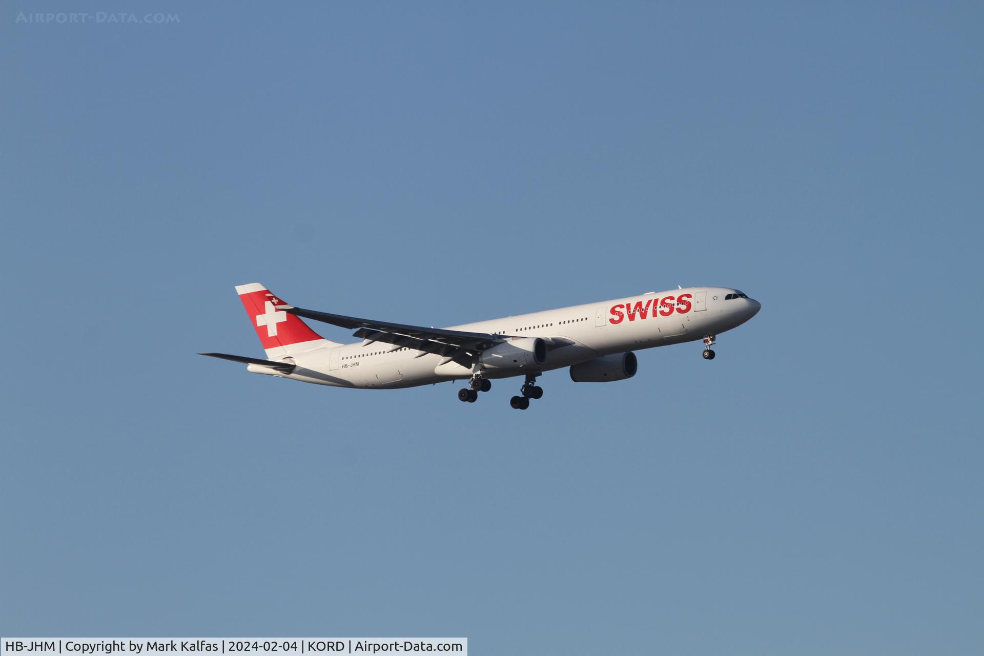 HB-JHM, 2012 Airbus A330-343X C/N 1355, A333 Swiss  Airbus A330-343 HB-JHM SWR8 LSZH-KORD