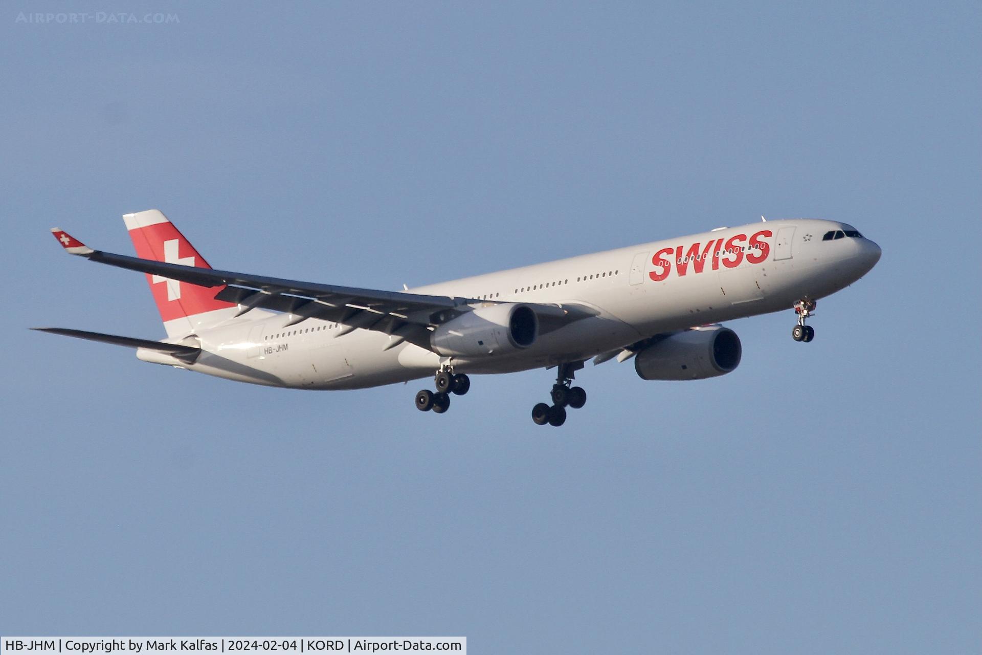 HB-JHM, 2012 Airbus A330-343X C/N 1355, A333 Swiss  Airbus A330-343 HB-JHM SWR8 LSZH-KORD