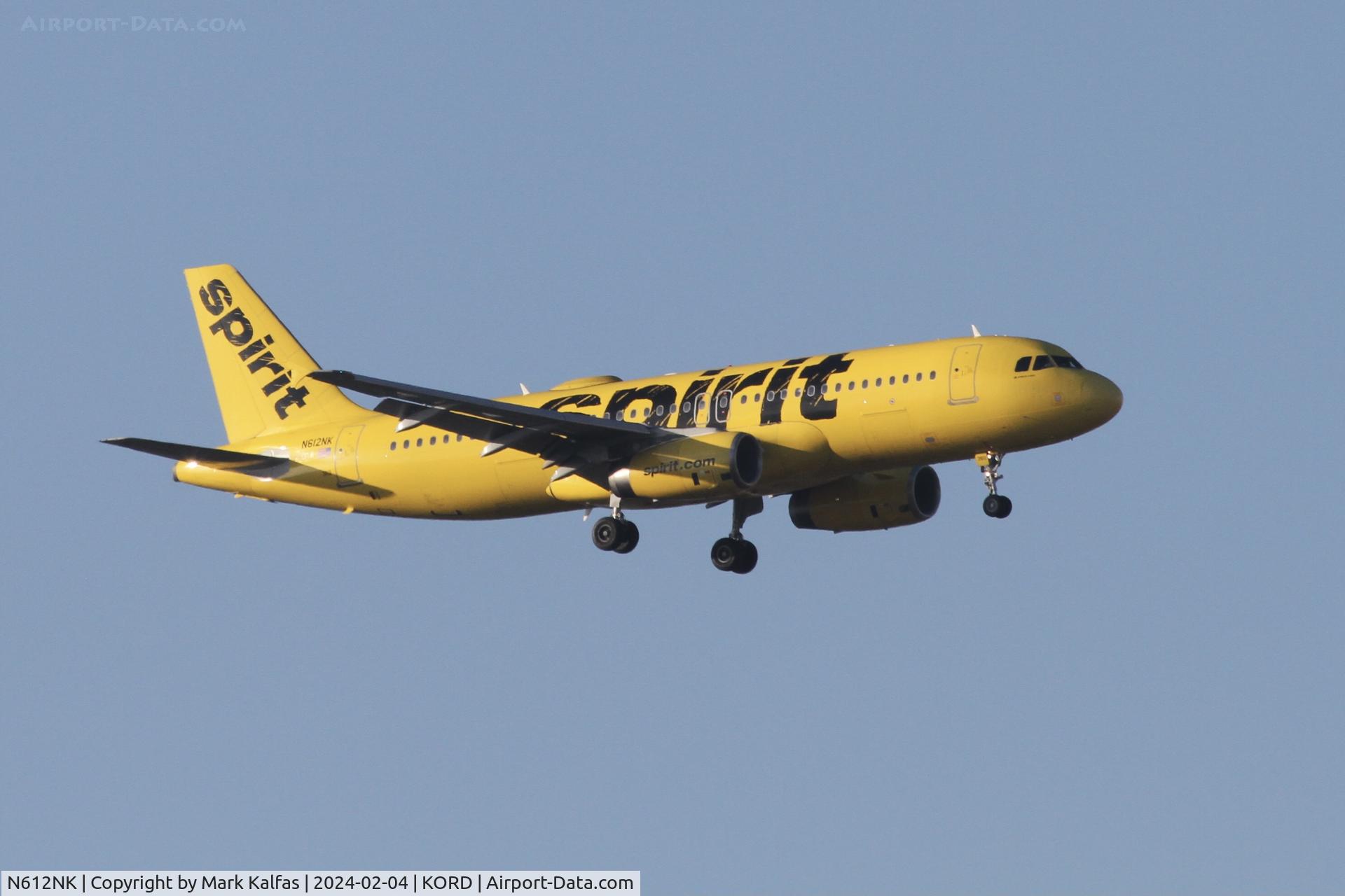 N612NK, 2012 Airbus A320-232 C/N 5029, A320 Spirit Airlines AIRBUS A320-232 N612NK NKS2801 TPA-ORD