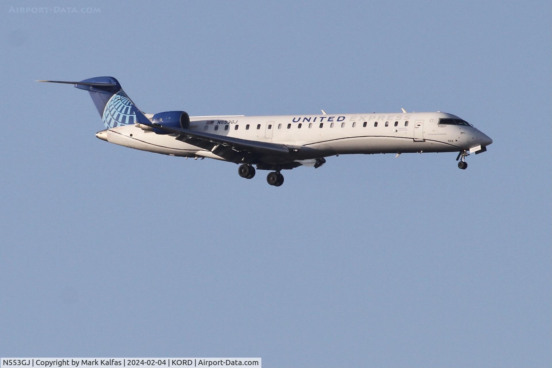 N553GJ, Bombardier CRJ-701ER (CL-600-2C10) Regional Jet C/N 10296, CRJ7 GoJet/United Express Bombardier CRJ-701, CL-600-2C11 N553GJ GJS4175 STL-ORD