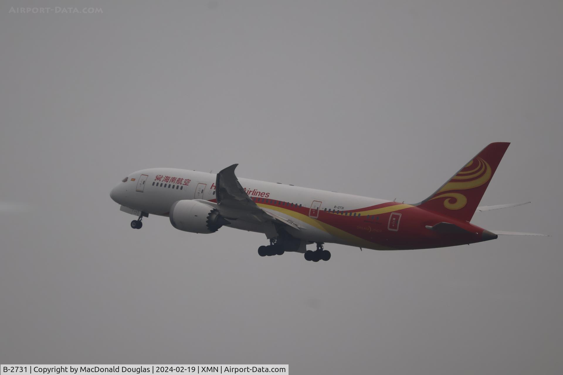 B-2731, 2013 Boeing 787-8 Dreamliner C/N 34945, B-2731