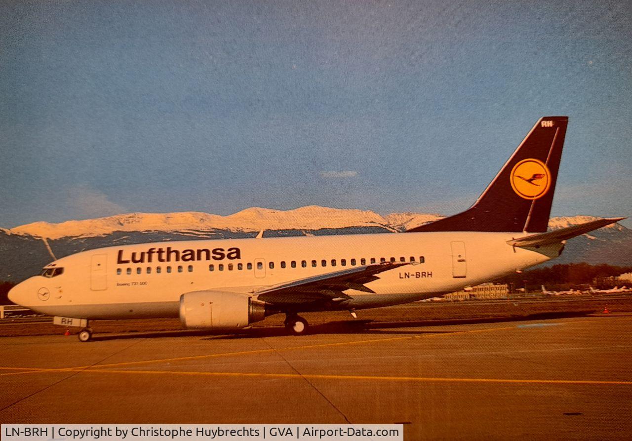 LN-BRH, 1990 Boeing 737-505 C/N 24828, 16.10.-20.12.1990 Lufthansa