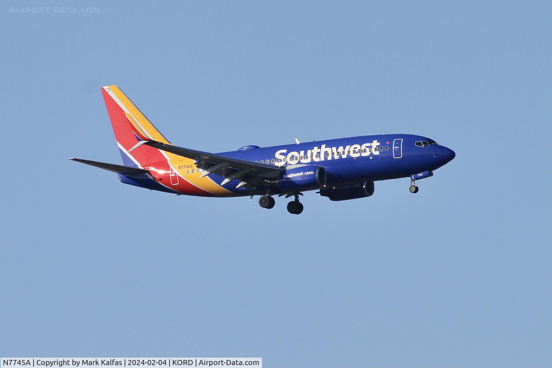 N7745A, 2007 Boeing 737-7BD C/N 33933, B737 Southwest BOEING 737-7H4 N7745A SWA3660 MCO-ORD