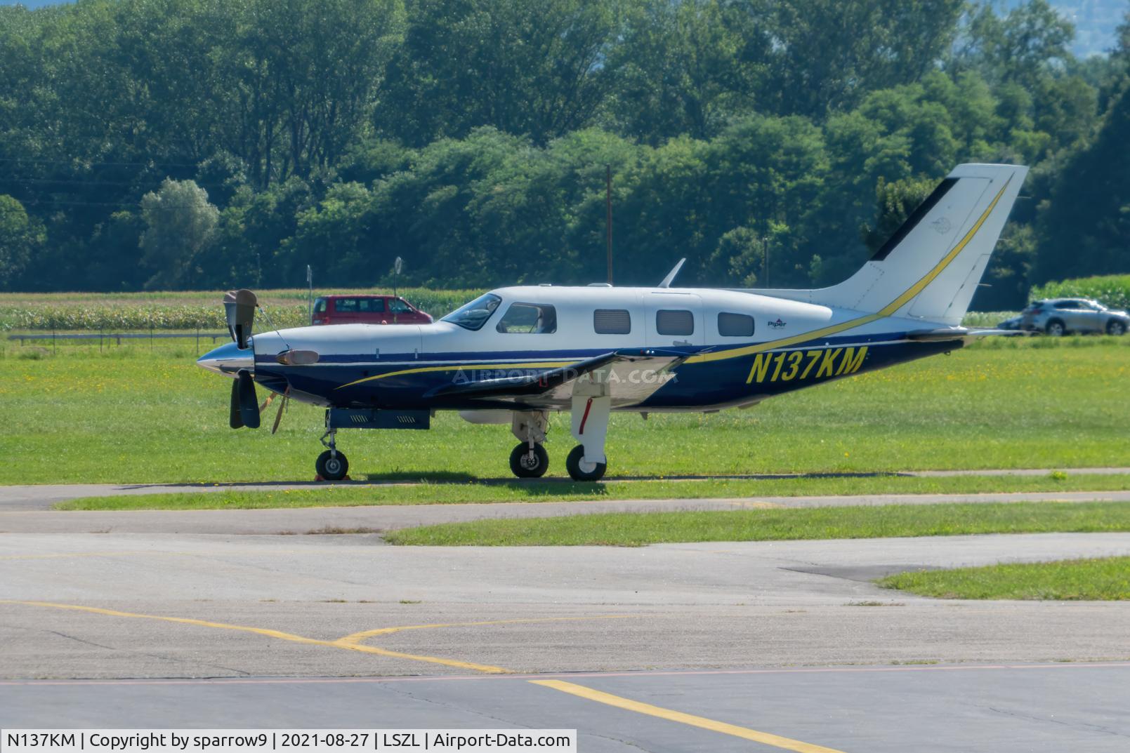 N137KM, 2001 Piper PA-46-500TP Malibu Meridian C/N 4697091, At Locarno-Magadino