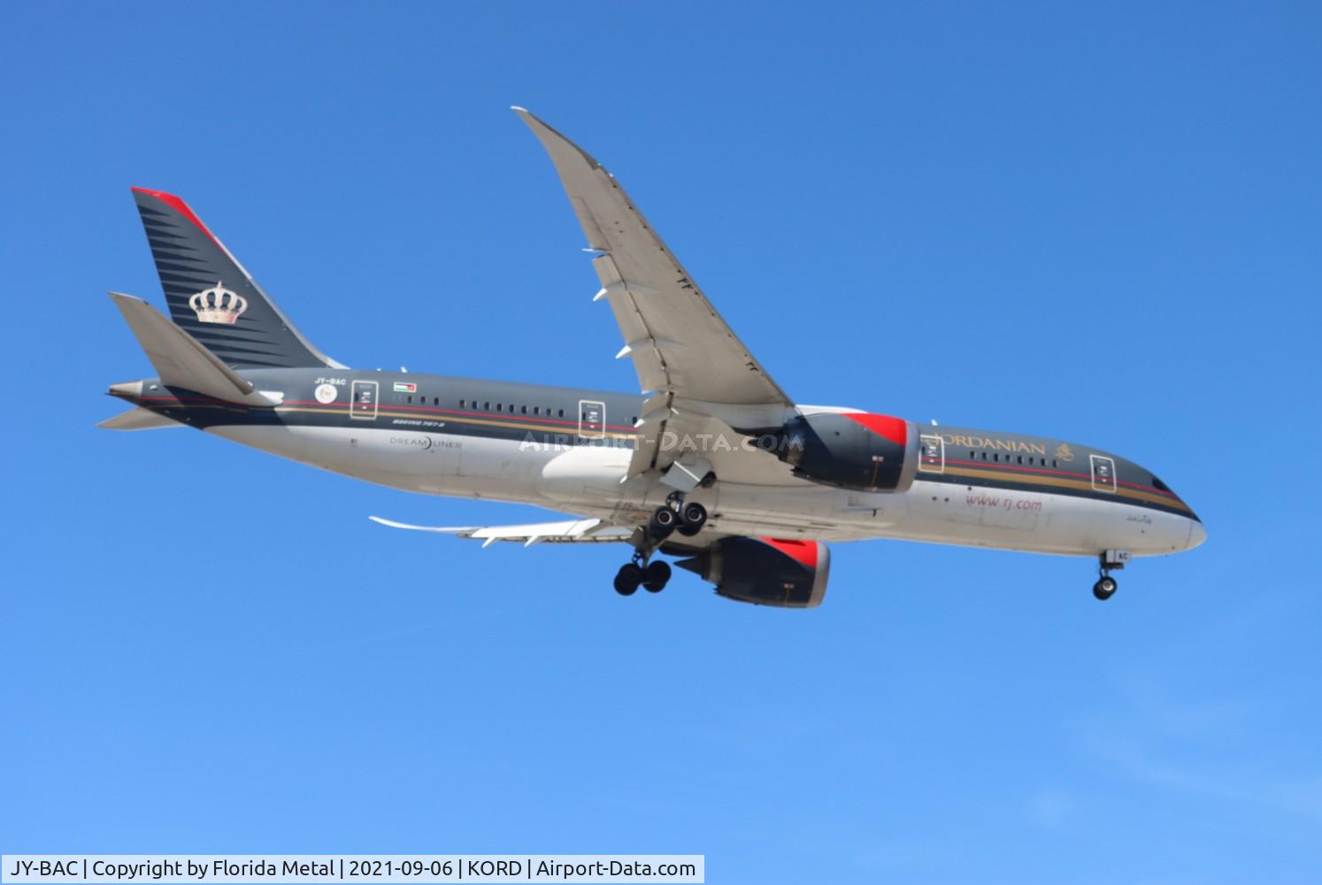 JY-BAC, 2014 Boeing 787-8 Dreamliner C/N 37164, RJA 788 zx OJAI-ORD