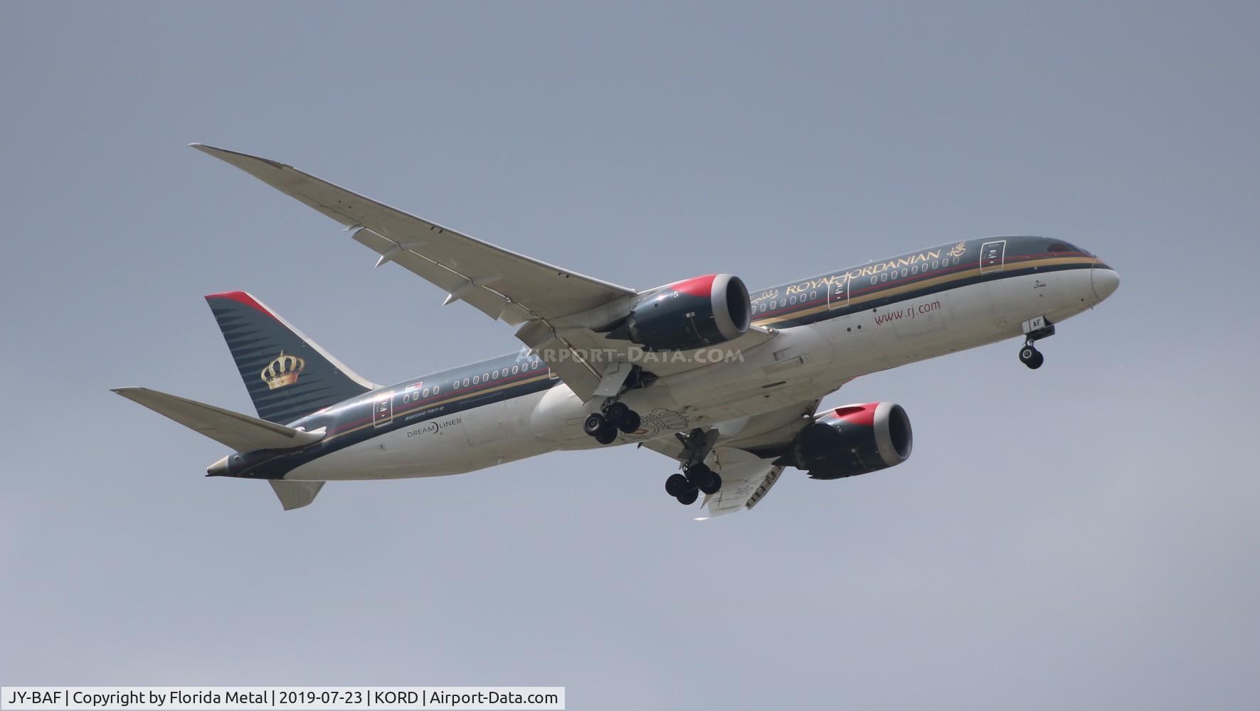 JY-BAF, 2014 Boeing 787-8 Dreamliner Dreamliner C/N 36112, RJA 788 zx OJAI - ORD