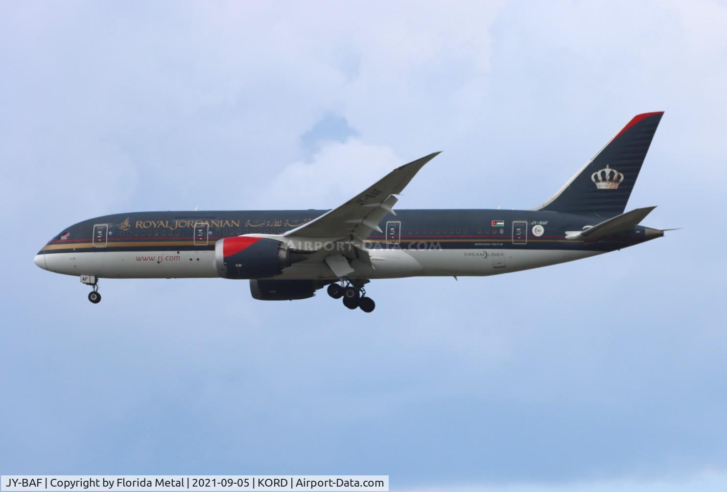 JY-BAF, 2014 Boeing 787-8 Dreamliner Dreamliner C/N 36112, RJA 788 zx OJAI-ORD