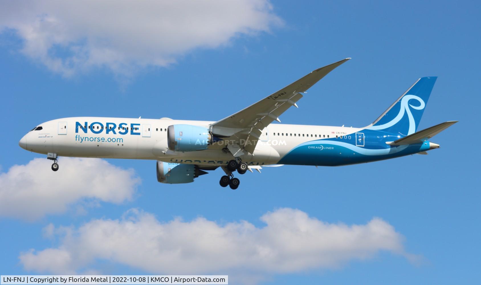 LN-FNJ, 2018 Boeing 787-9 Dreamliner C/N 63318, NBT 789 zx OSL-MCO