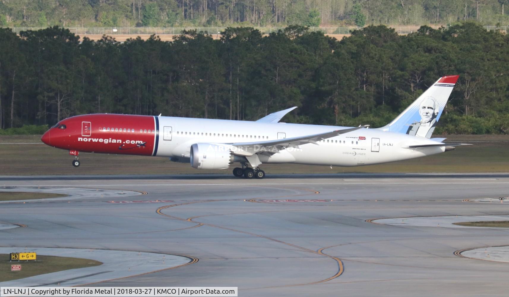 LN-LNJ, 2016 Boeing 787-9 Dreamliner C/N 37308, NLH 789 zx MCO-OSL